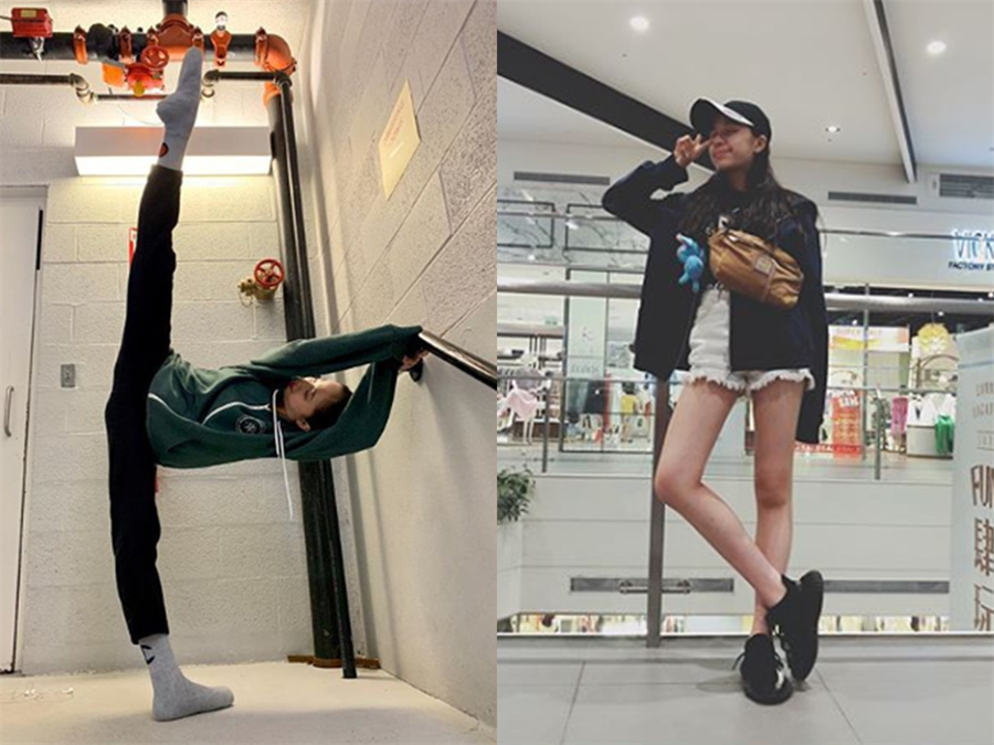 歐陽娣娣微博曬照，激似姐姐娜娜。（翻攝自歐陽娣娣微博）