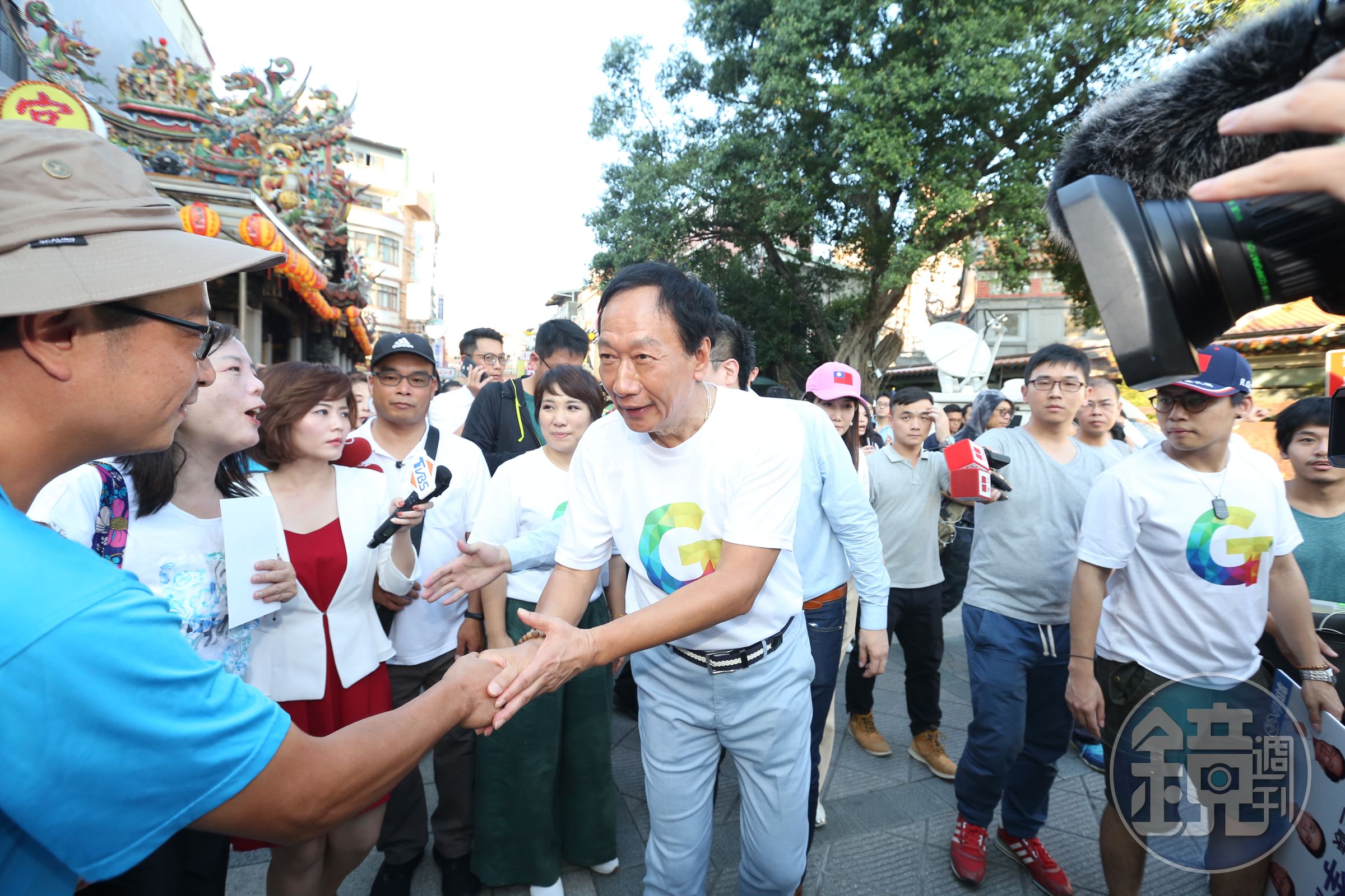 郭台銘今（14）日在臉書呼籲「政黨票請支持民眾黨、親民黨」。（資料照）