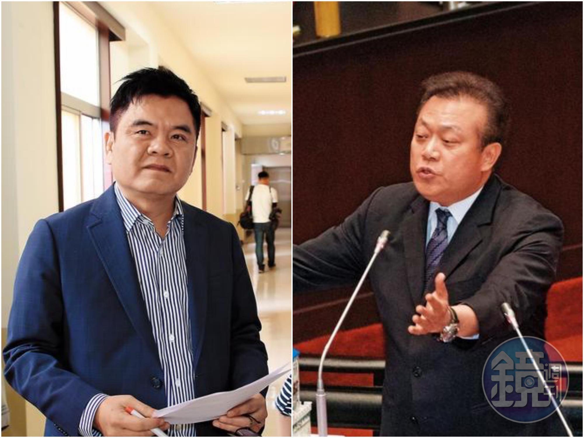 民進黨不分區名單卡關一整天，莊瑞雄（左圖）與蘇震清（右圖）互換後的排序及提名方式成為爭議。