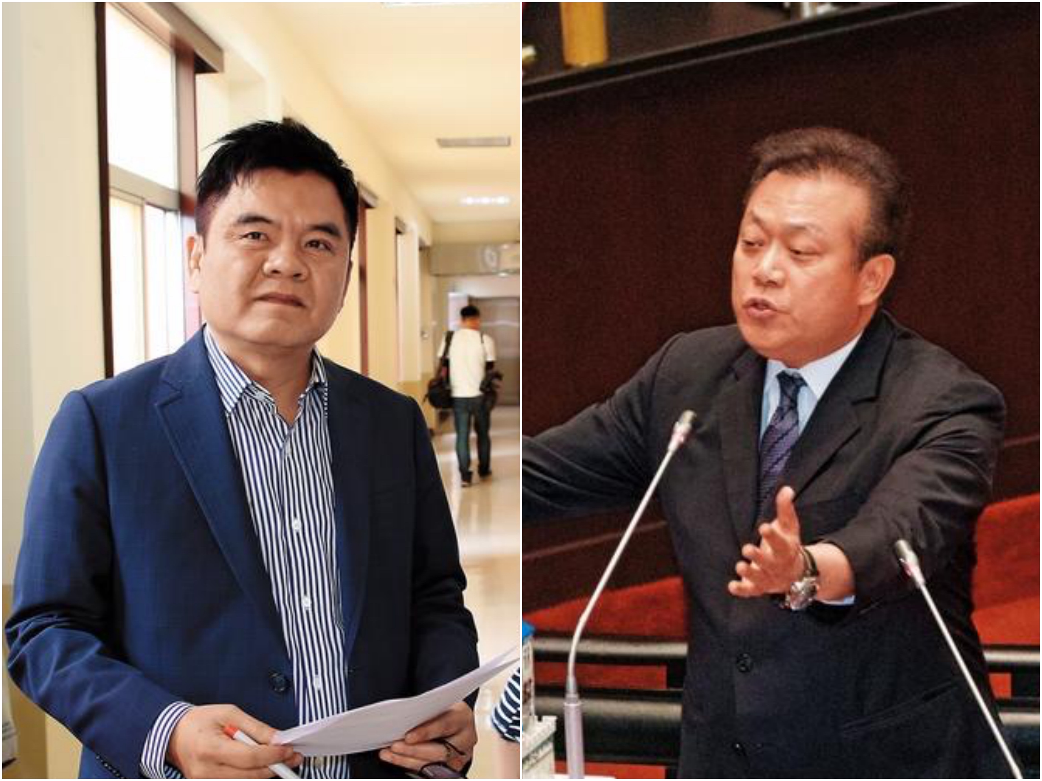 民進黨不分區名單卡關一整天,莊瑞雄(左圖)與蘇震清(右圖)互換後的排序及提名方式成為爭議。