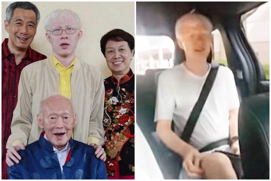 李顯龍兒子李毅鵬（右圖、左圖中）搭便車遭偷拍，引起新加坡國內軒然大波。（翻攝自網路）