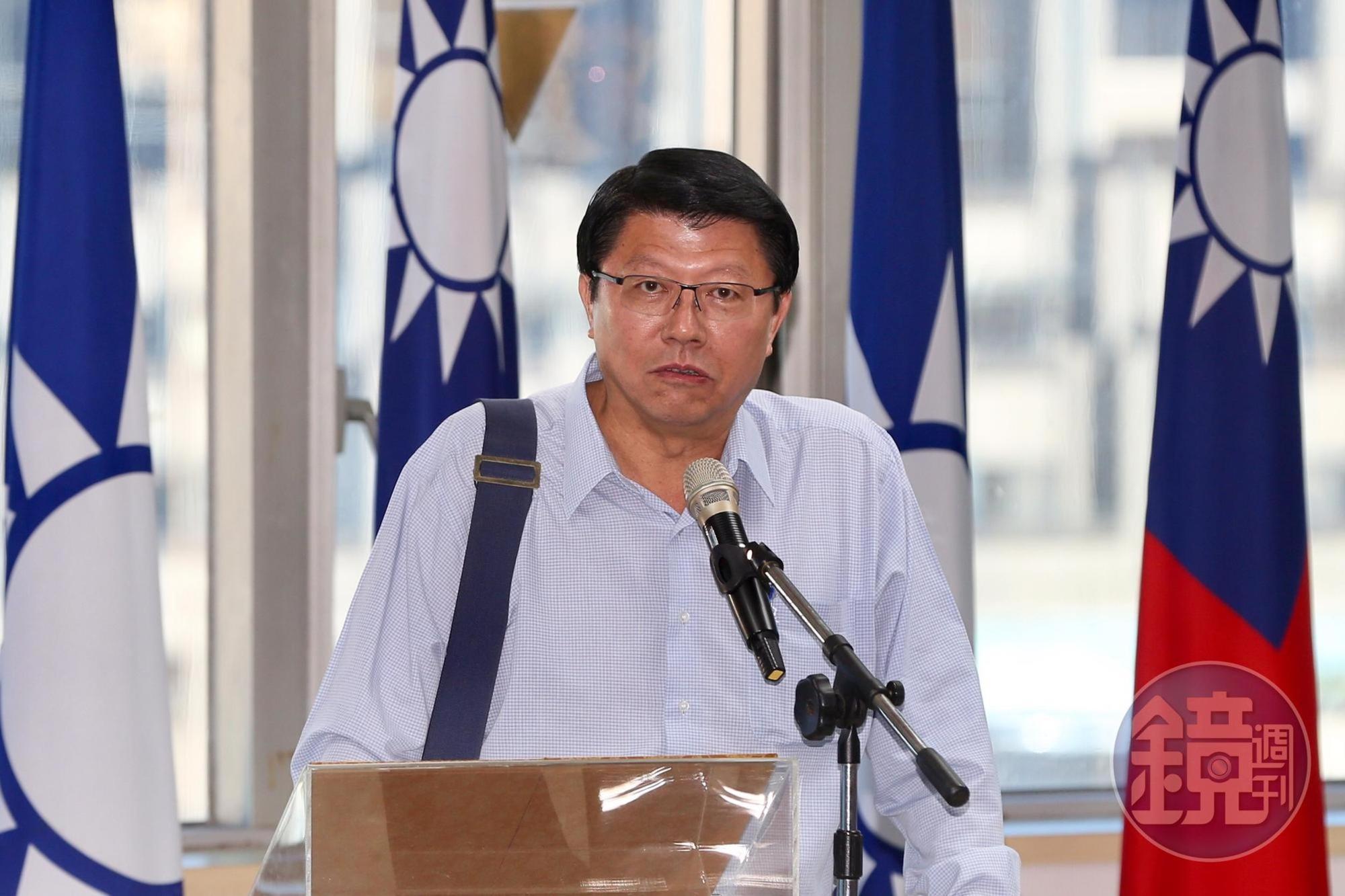 由黨總統提名人韓國瑜推薦的台南市議員謝龍介，卻從原先第11名退至黨主席吳敦義之後，成為第15名。