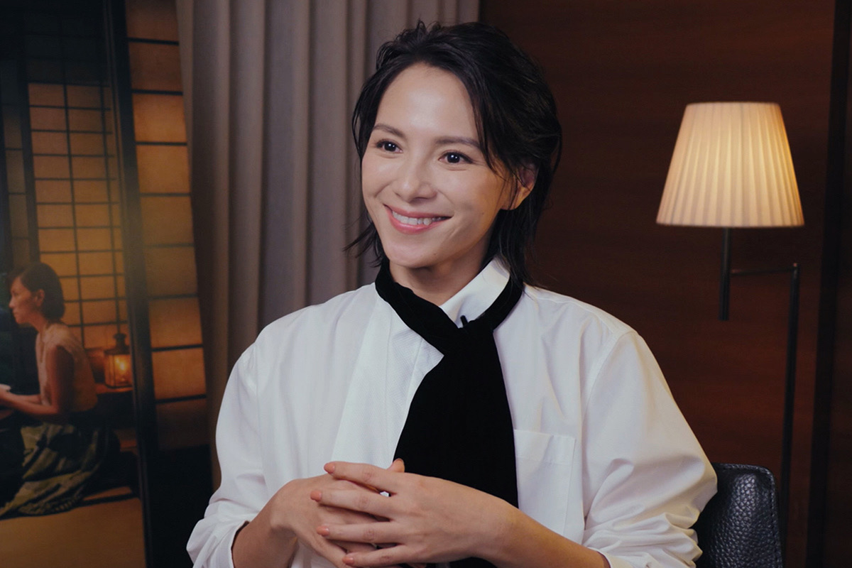 李心潔與《夕霧花園》導演林書宇接受friDay的快問快答，說自己出得廳堂、入得廚房，是個全能的好媽媽。（friDay提供）