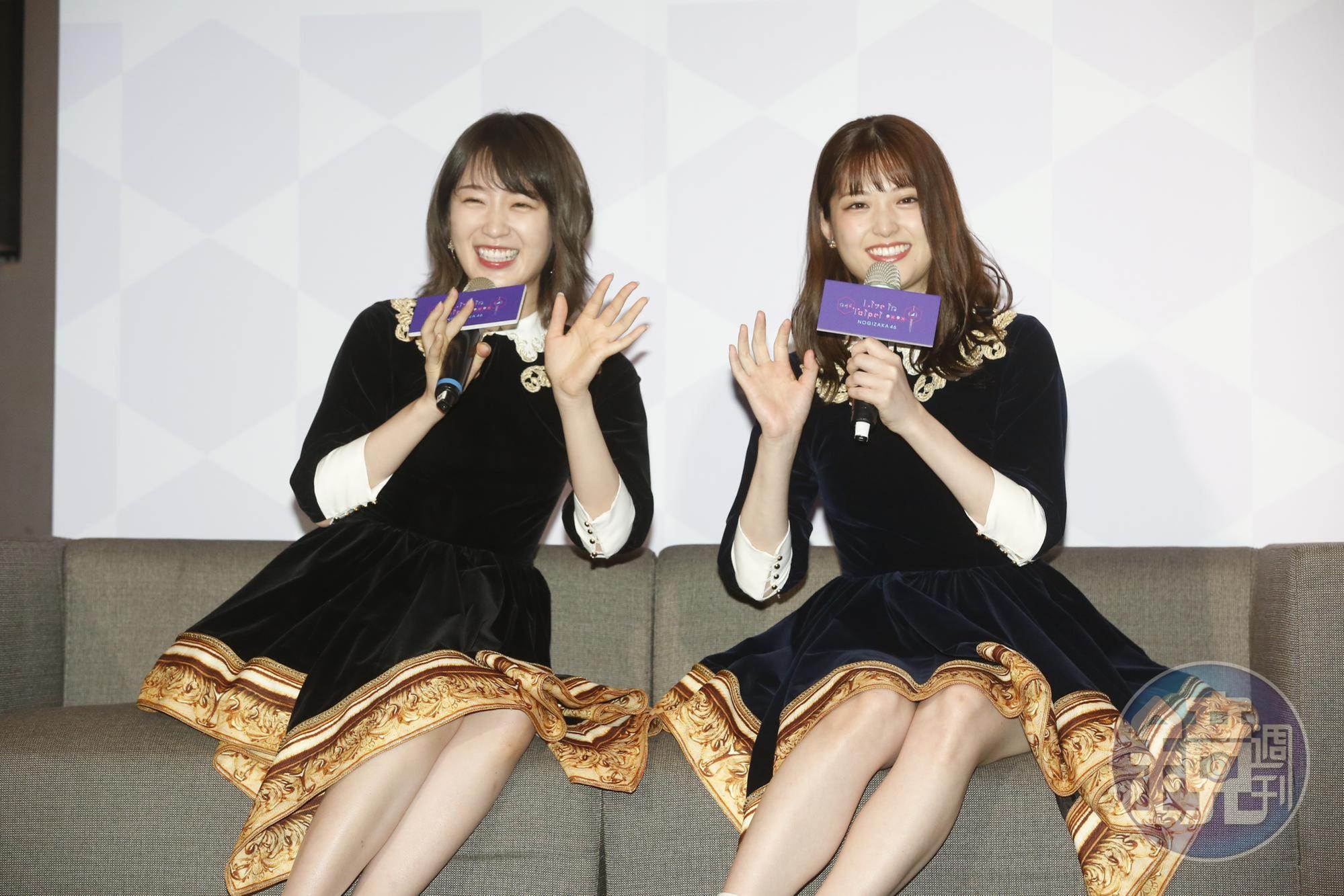乃木坂46成員松村沙友理和高山一實來台宣布明年1月19日二攻小巨蛋。