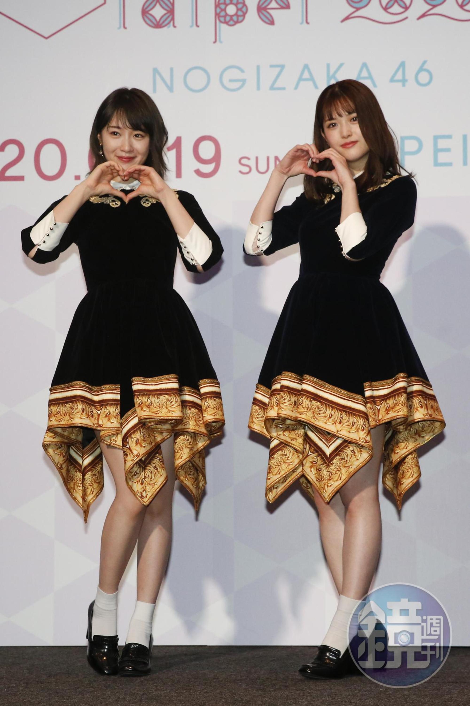 乃木坂46成員松村沙友理和高山一實期待明年小巨蛋演唱會與歌迷相見。