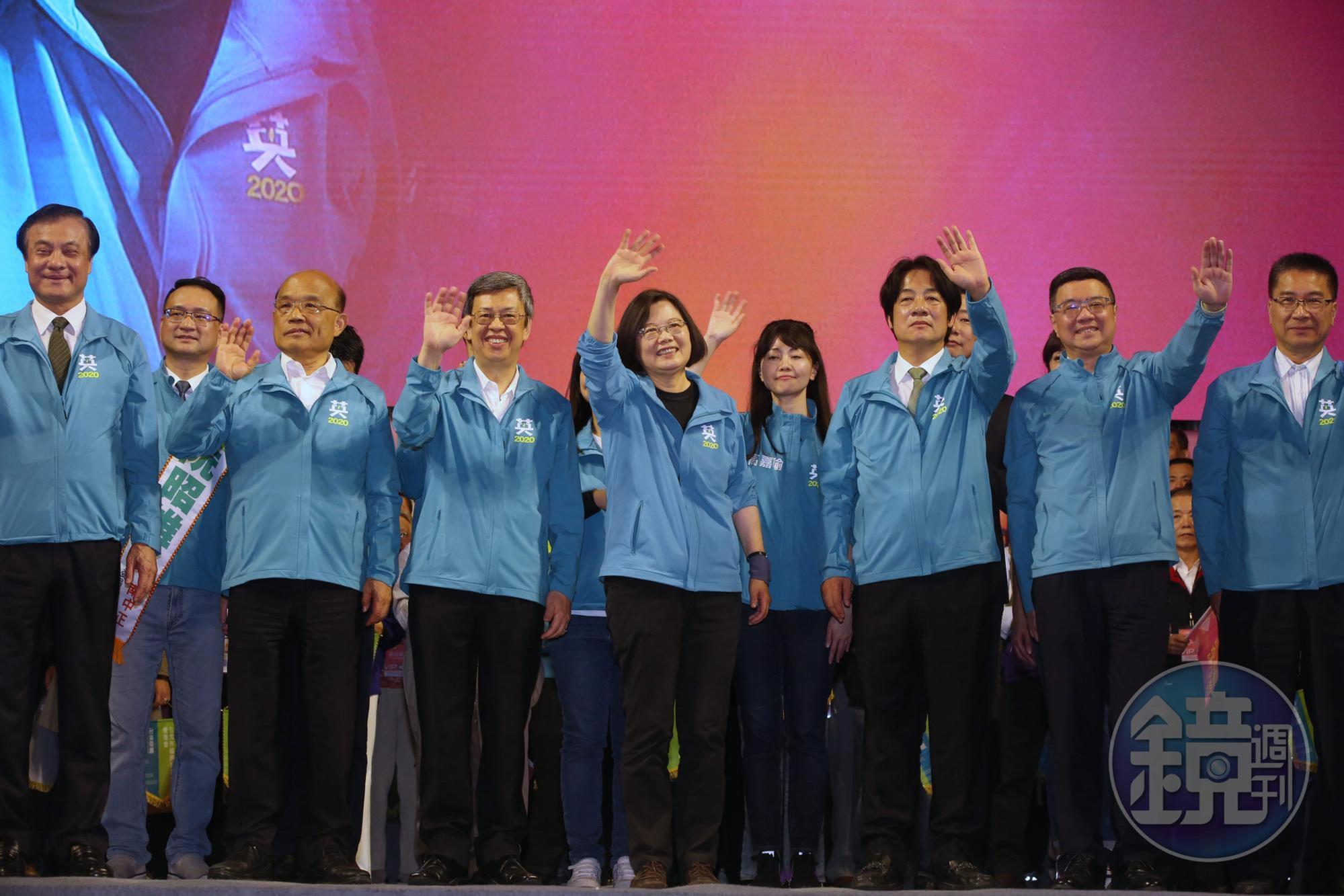 高煜霖建議蔡英文和賴清德2人要走雙母雞路線進行輔選，因為卦辭另有一句「路上好商量」，可以減少不必要的衝突。