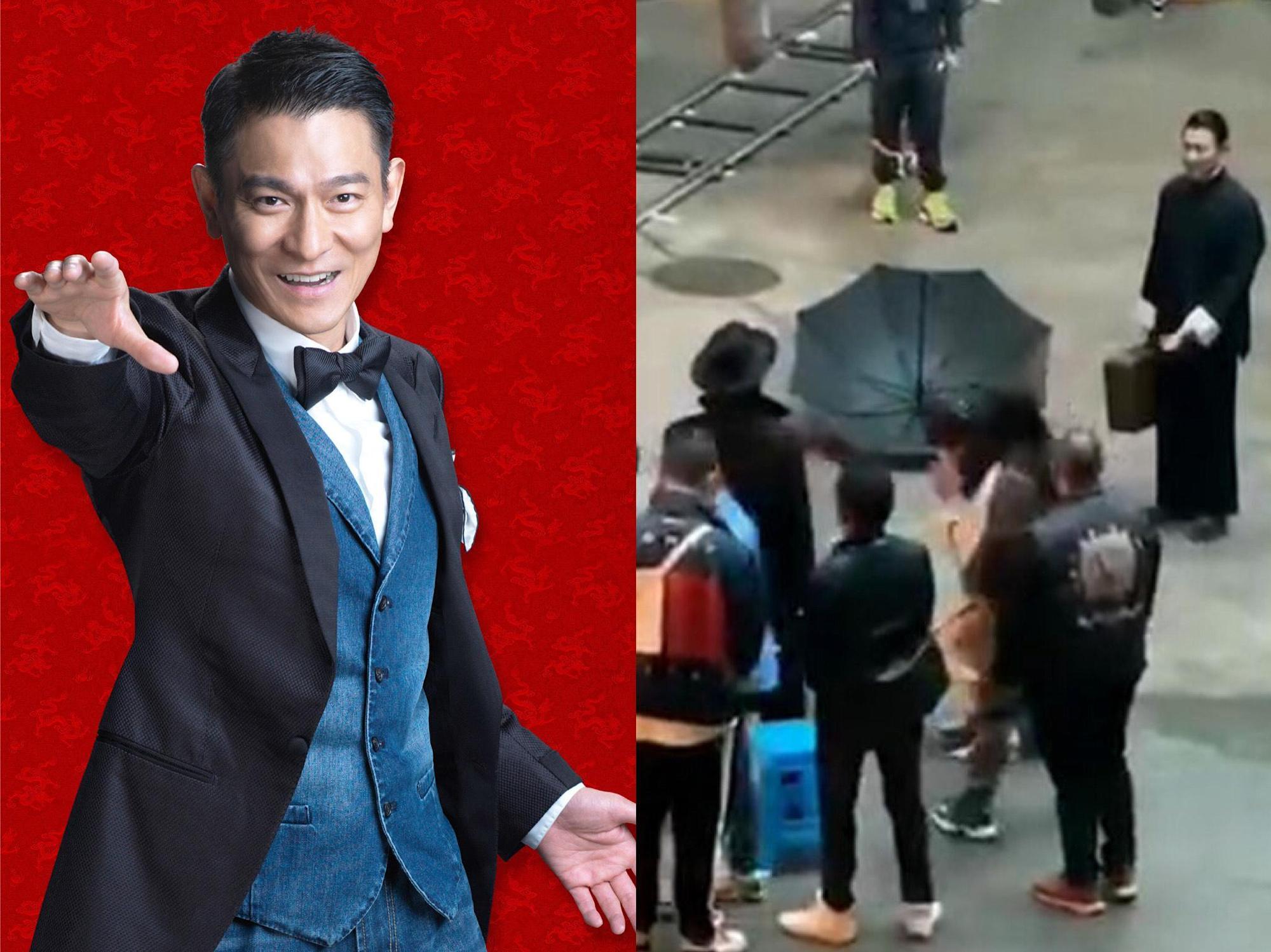 劉德華傳出與年輕演員在片場起衝突。（左圖博納影業提供，右圖翻攝微博）