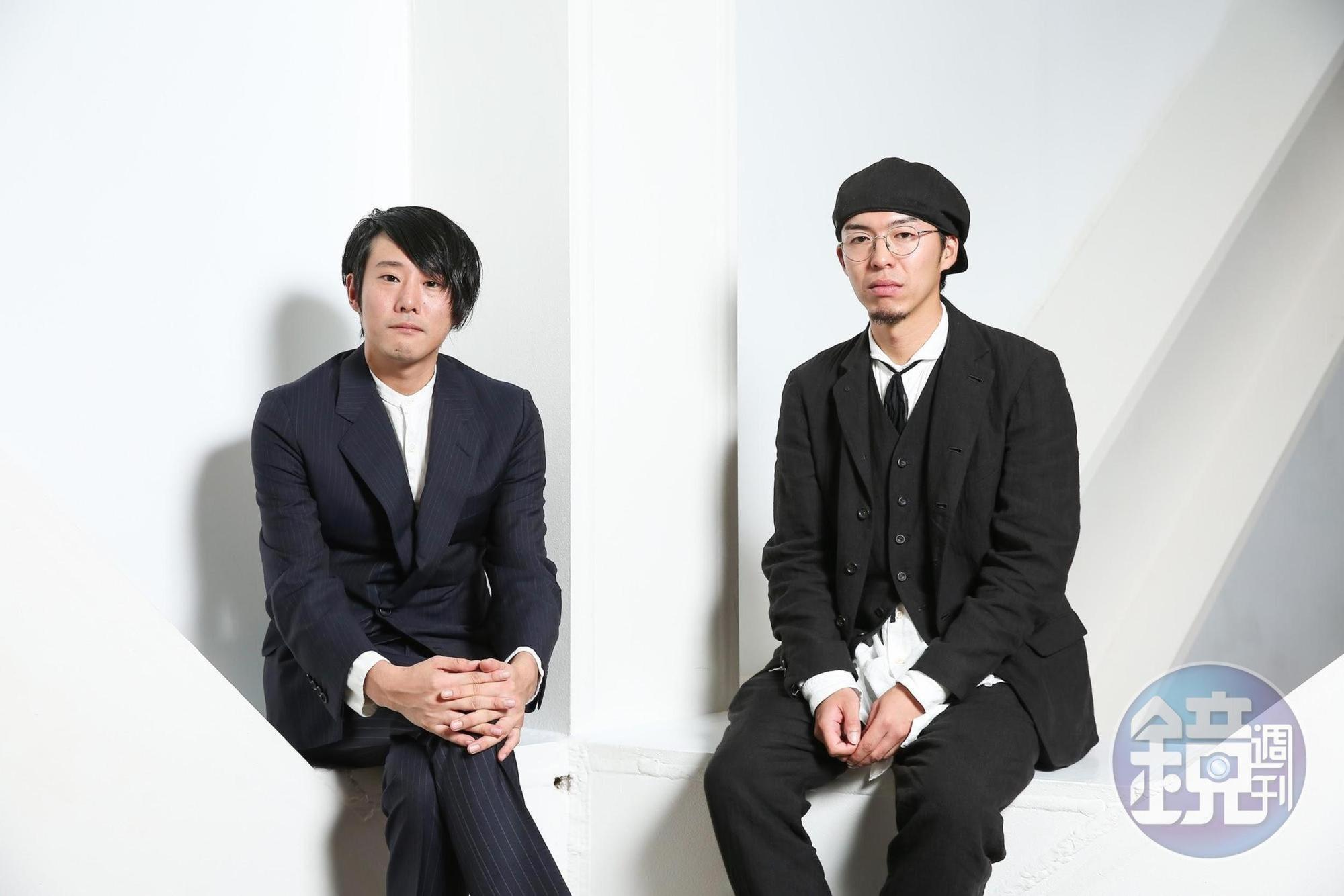 藤井道人(左)與今村圭佑(右)合作拍片13年、作品累積逾百部。