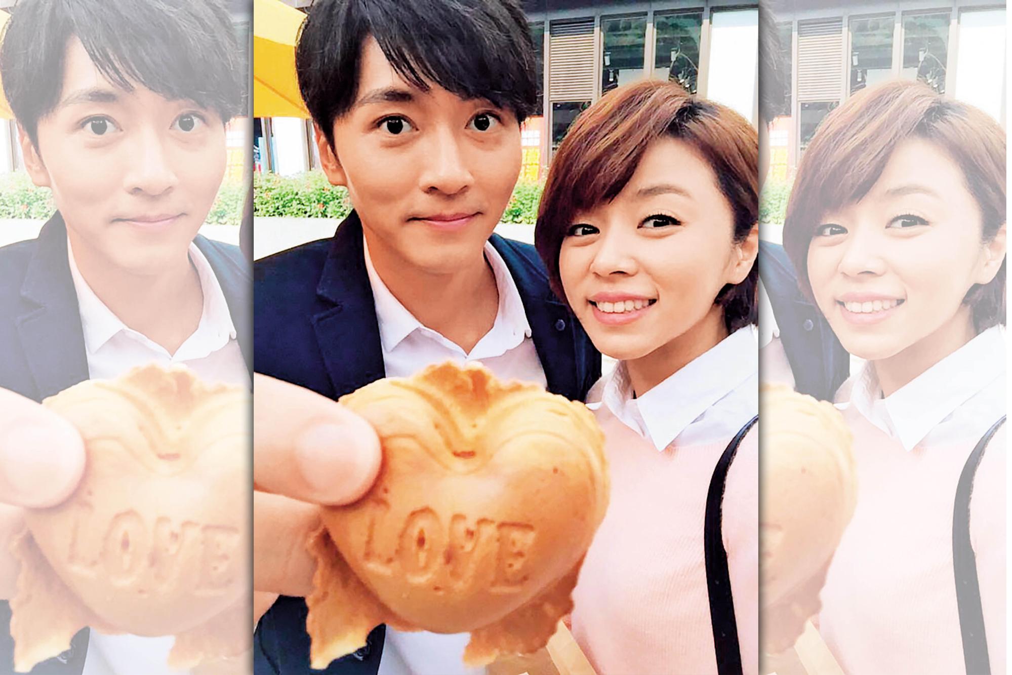 王瞳(右)和馬俊麟(左)因飾演鄉土劇《大時代》情侶,爆出假戲真做。如今傳出馬妻在老公車上找到王瞳情書,成為提告有利證據。(翻攝王瞳臉書)