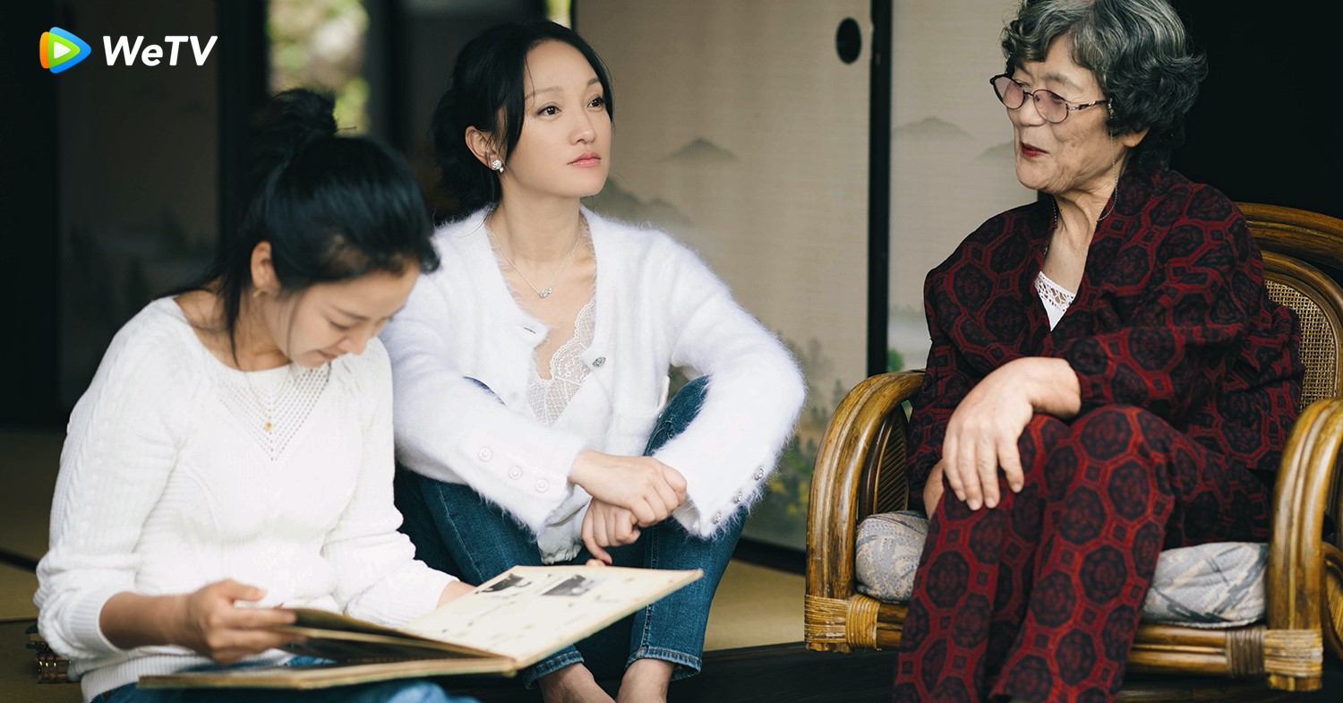 周迅（中）與阿雅到日本養老院關心老人家。（WeTV提供）