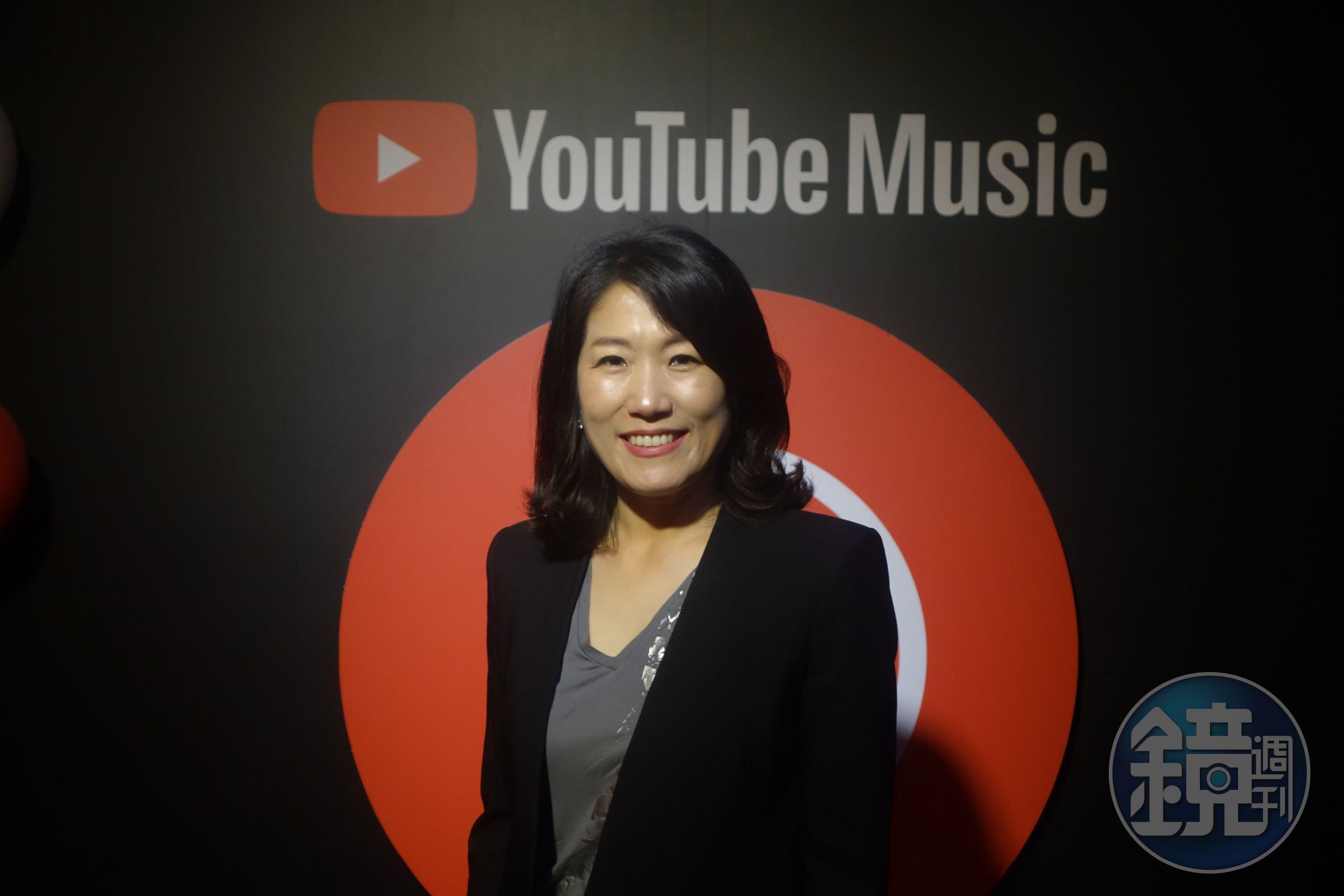 「YouTube Music」正式在台灣上線，YouTube大中華與韓國音樂內容合作夥伴副總經理李善貞接受台灣媒體聯訪。