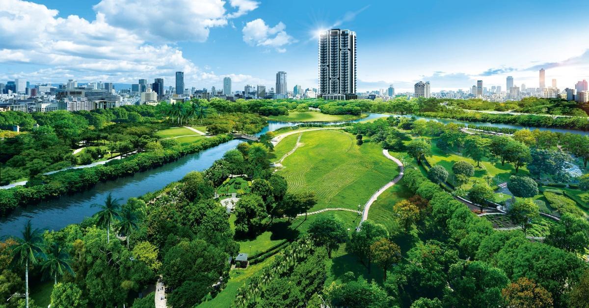 正對「北高雄之肺」中都濕地公園,樹禾苑未來極具潛力。
