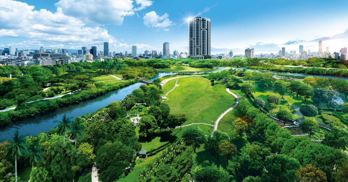 正對「北高雄之肺」中都濕地公園，樹禾苑未來極具潛力。