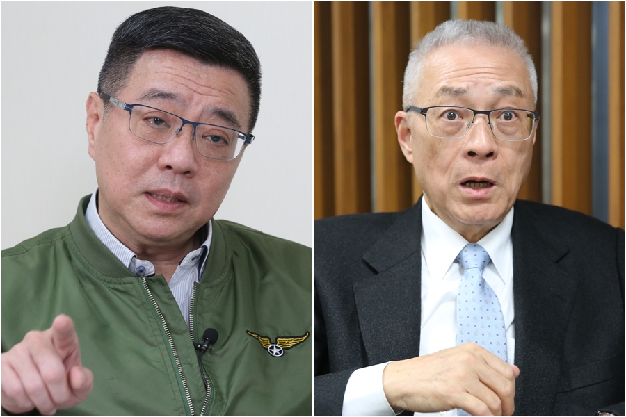 民進黨主席卓榮泰（左圖）請國民黨主席吳敦義（右圖）三思不分區名單，結果對方卻不領情。（資料照）