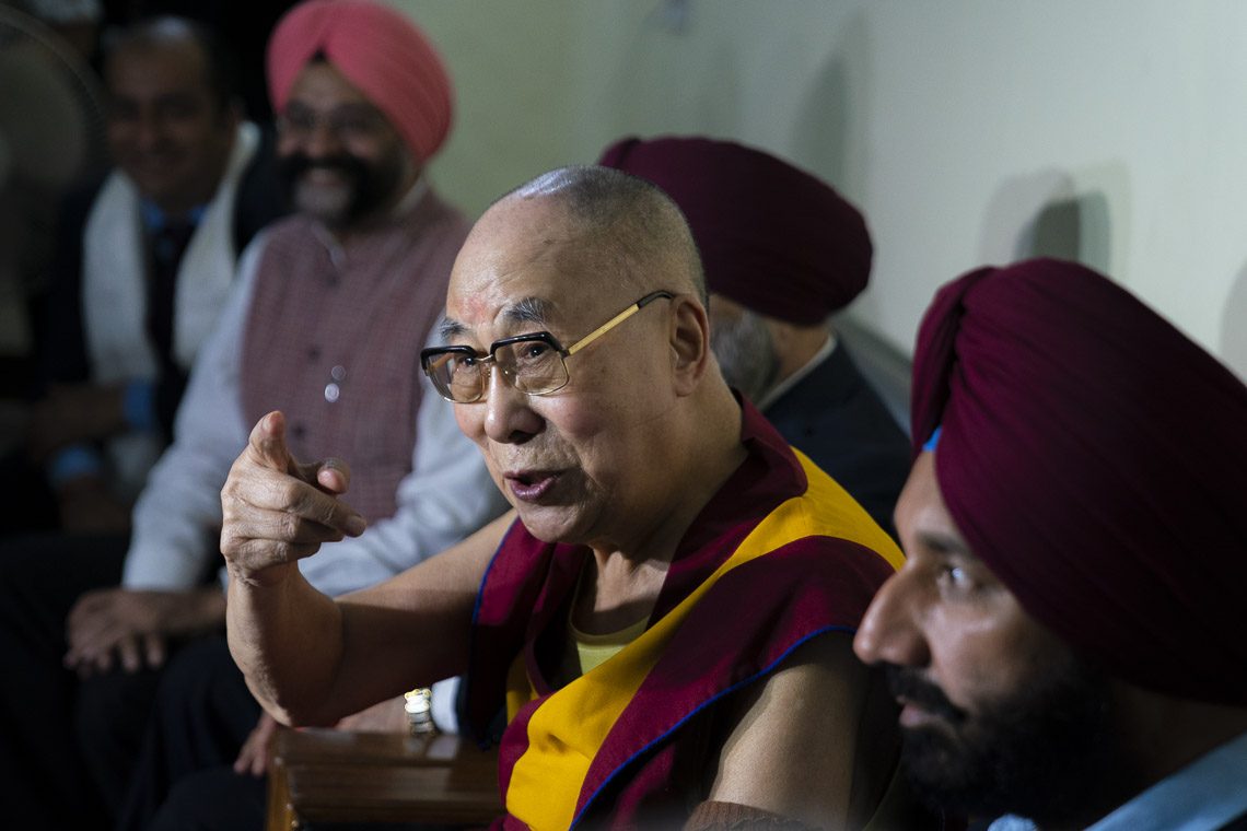 西藏流亡政府領袖第14世達賴喇嘛。（翻攝自達賴喇嘛臉書）