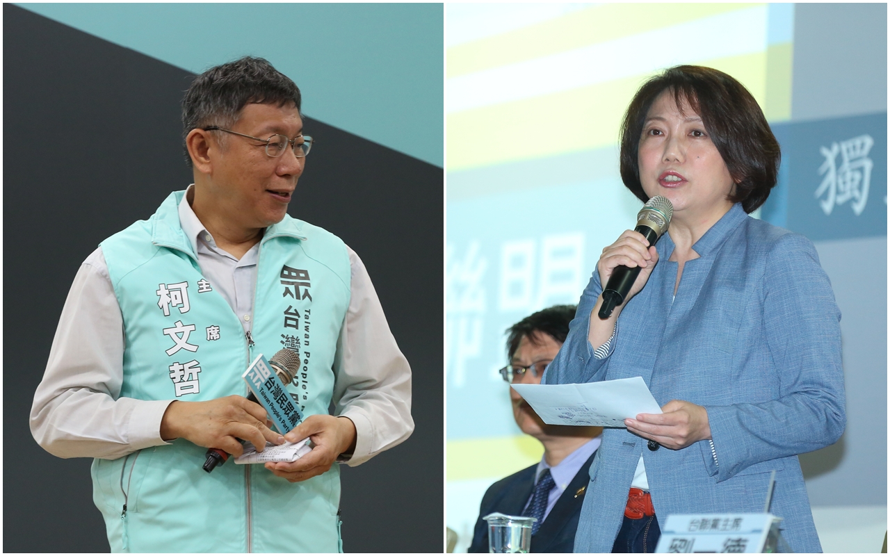 范雲（右）再度po文狠嗆柯文哲（左），「如果真心相信媽祖，請好好地去向媽祖下跪，找回自己的良心，才是人間有公理！」（本刊資料照）