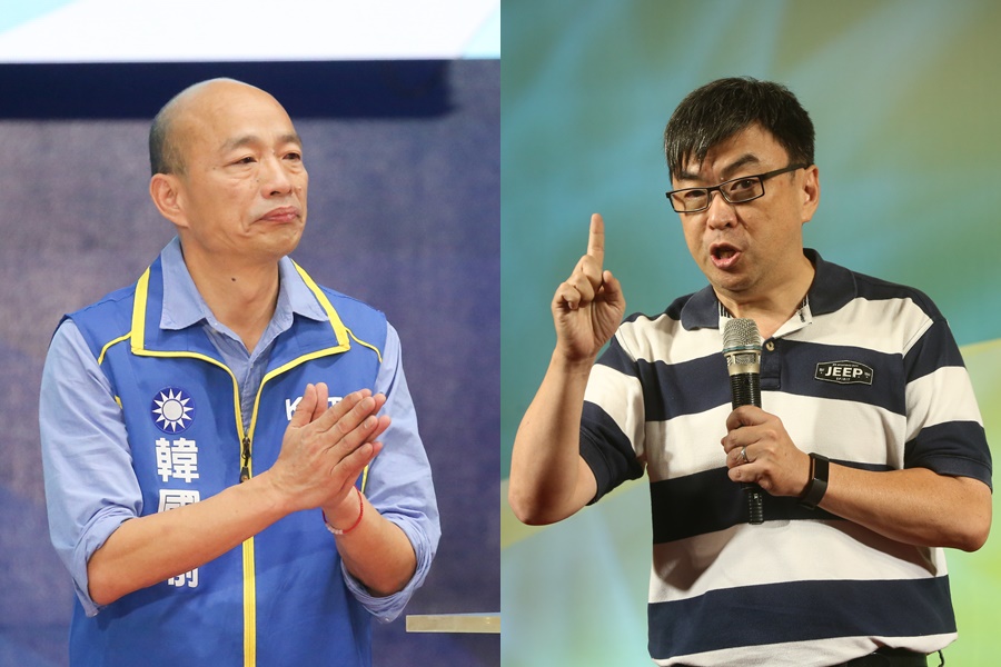 為了房產風波，韓國瑜和段宜康再度槓上。