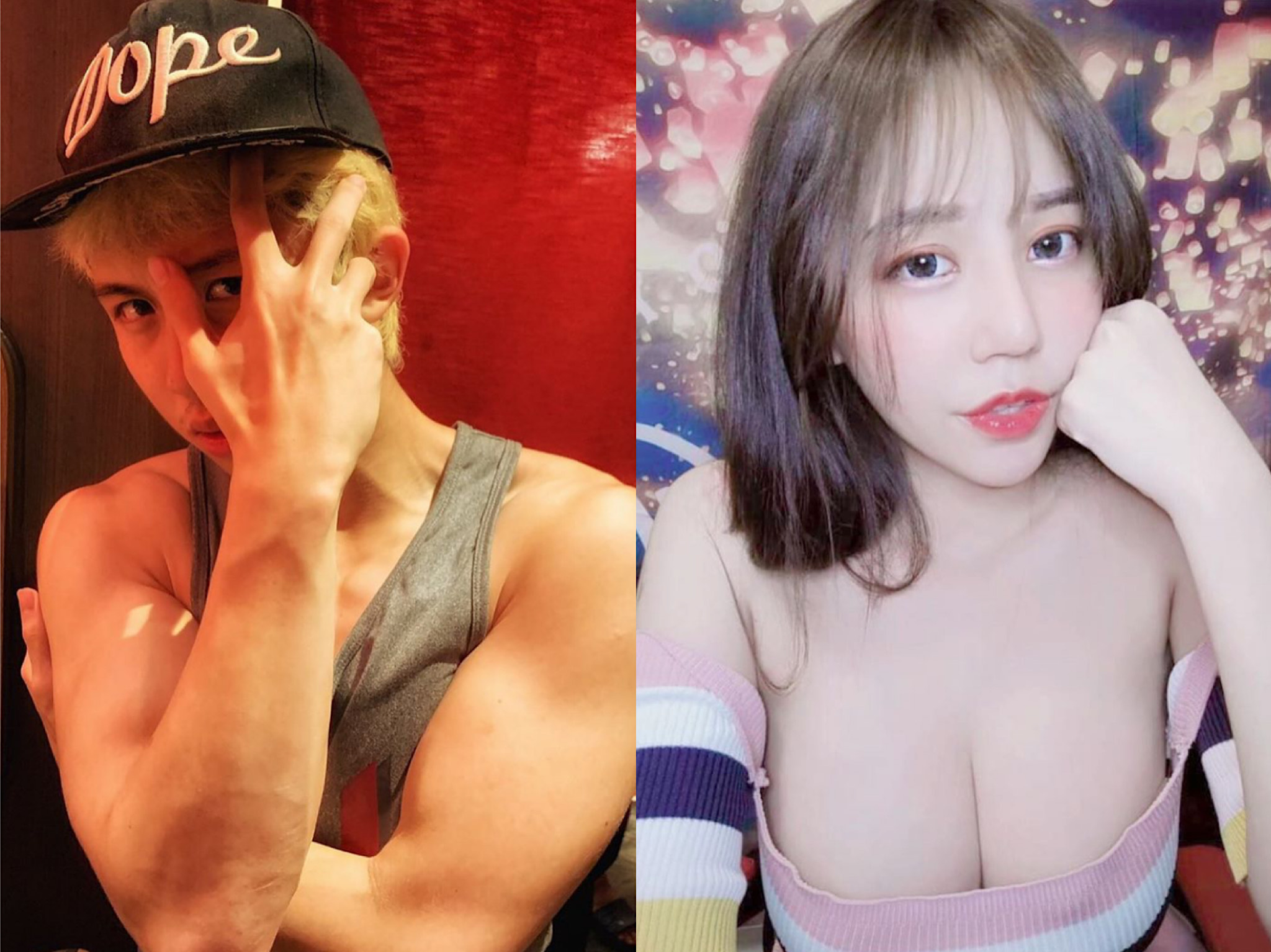 孫安佐正牌女友阿乃經常在IG有驚人之舉。（翻攝自孫安佐、阿乃IG）