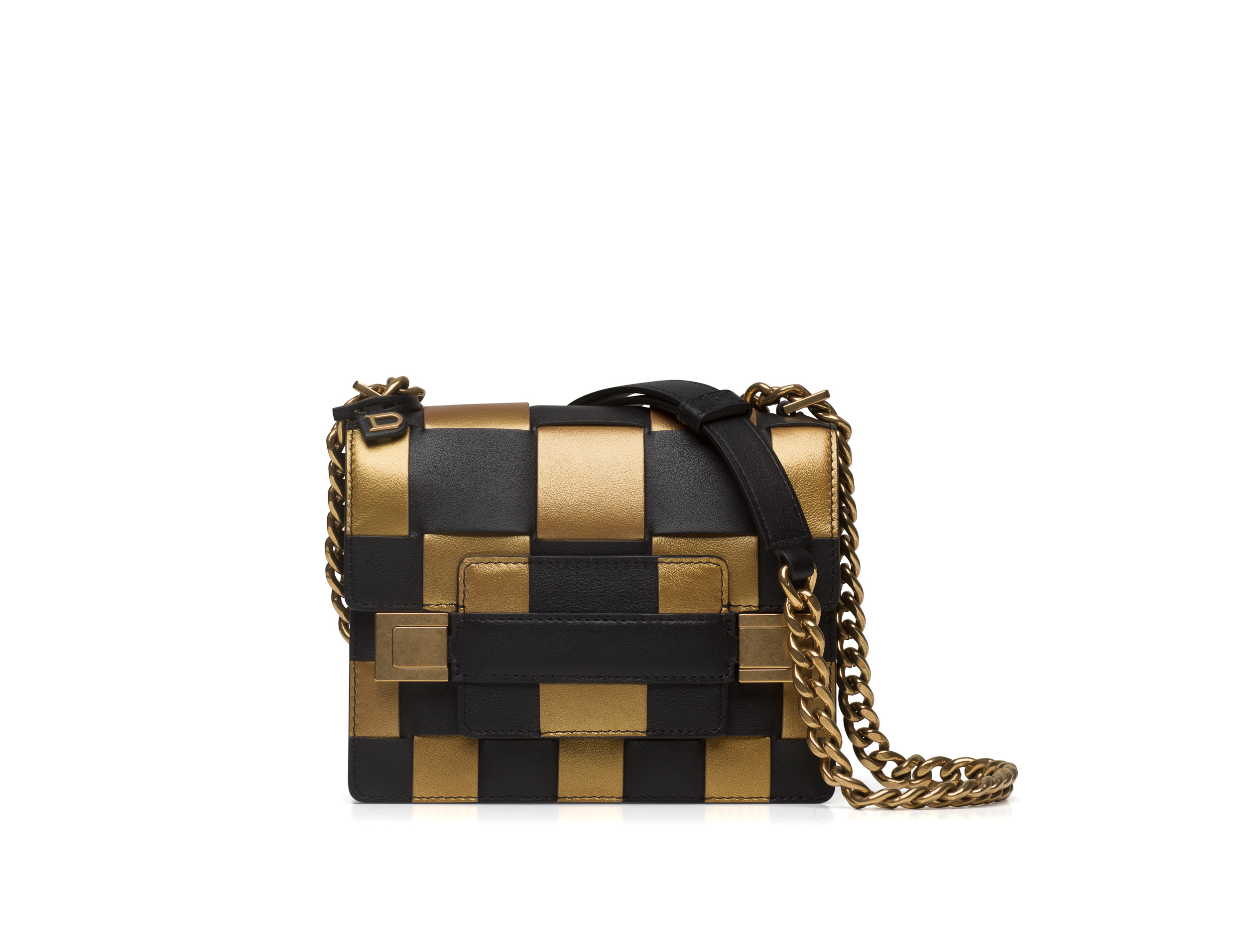 DELVAUX 190週年紀念款 Madame系列牛皮編織小型肩揹包。NT$145,100(美之心提供)