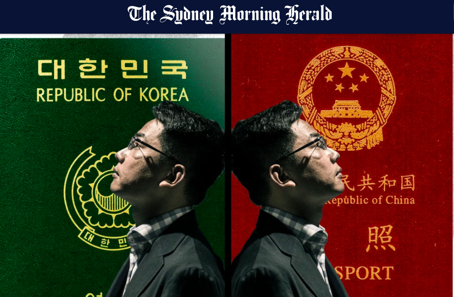 王立強曾持南韓護照進入台灣，試圖干預台灣選舉。（圖片截自澳洲雪梨晨鋒報）