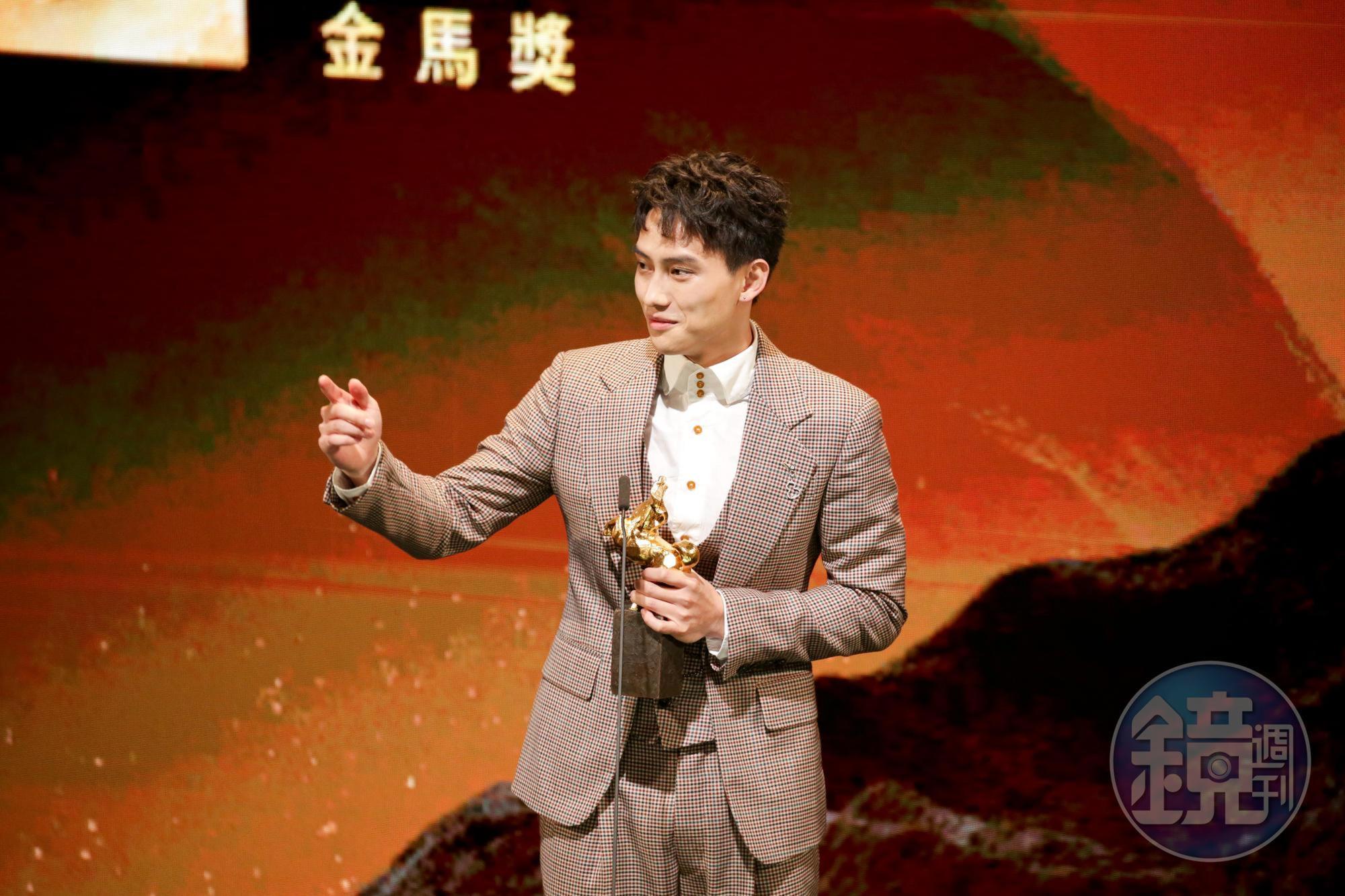 范少勳自己看好《大餓》的蔡嘉茵會得獎,所以自己得獎時,上台是滿滿的謝謝。