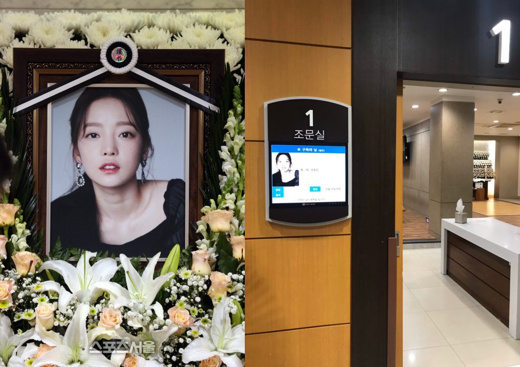 具荷拉靈堂現場曝光。（左為網路圖片，右為本刊獨家照片）