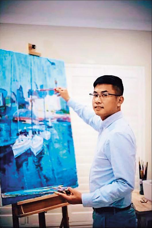 26歲的王立強大學時主修油畫，沒有軍職軍階。（翻攝網路）