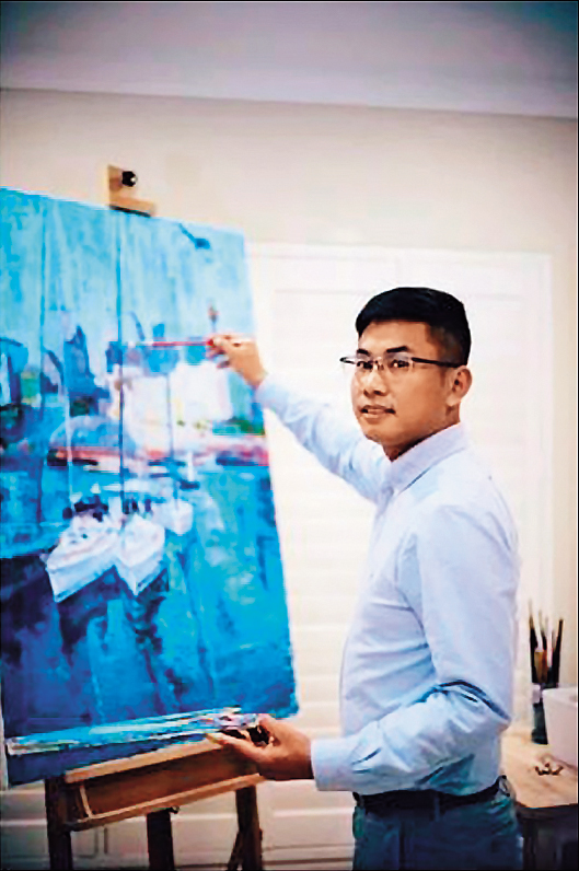26歲的王立強大學時主修油畫，沒有軍職軍階。（翻攝網路）