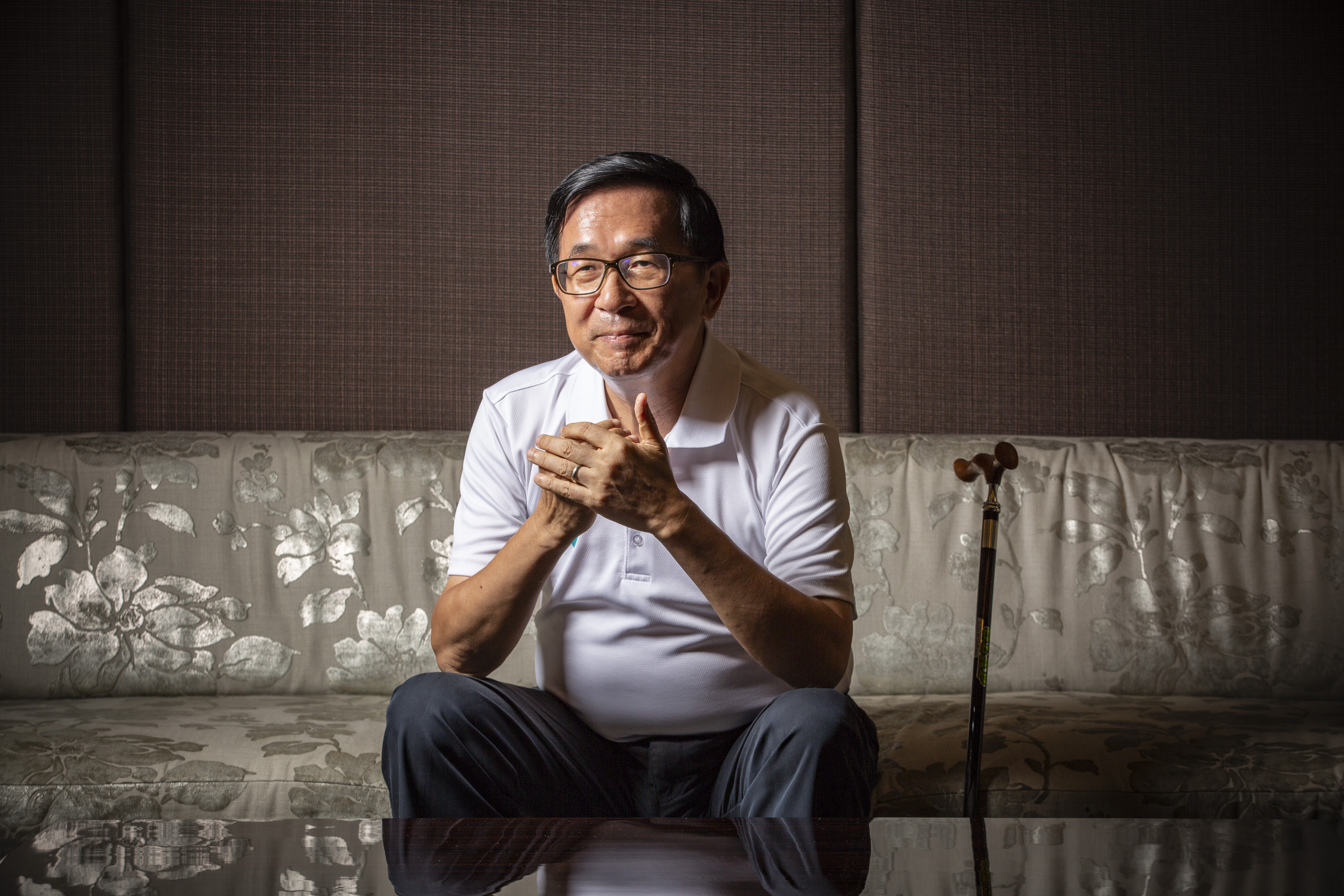 前總統陳水扁今（27日）爆料在擔任總統時，曾有香港商人開價5,000萬求見。（資料照）