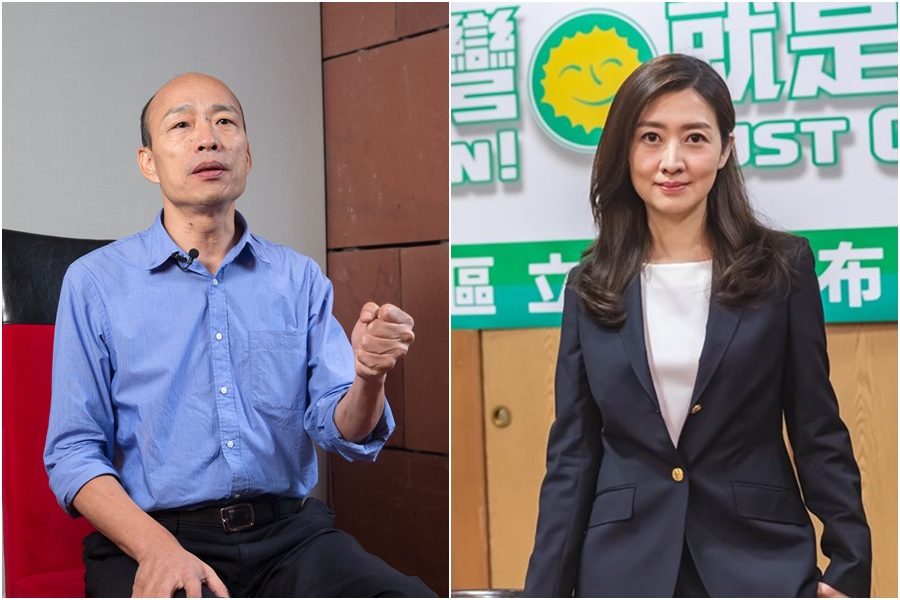 韓國瑜日前用痔瘡比喻民調，綠黨不分區立委候選人、精神科醫師鄧惠文分析，代表民調讓韓坐立難安。（左圖本刊資料照、右圖翻攝自鄧惠文X綠黨臉書）