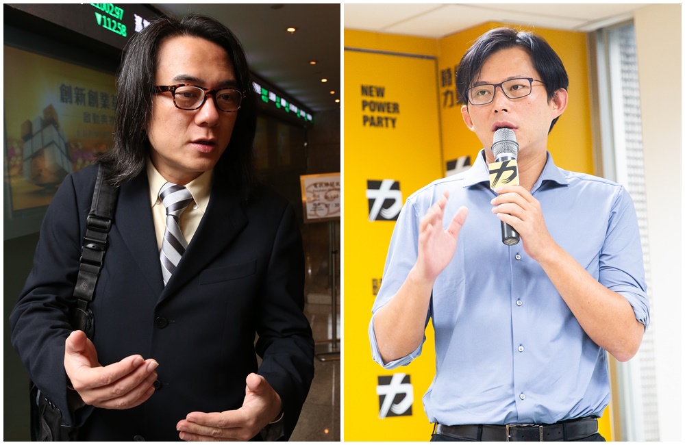 中選會公告候選人財產申報資料，過去在網路上有「翟神」稱號的翟本喬（左）財產首次曝光，黃國昌的妻子高翔今年1月則花70萬元購入汽車1輛，特地註明是「試乘車」。