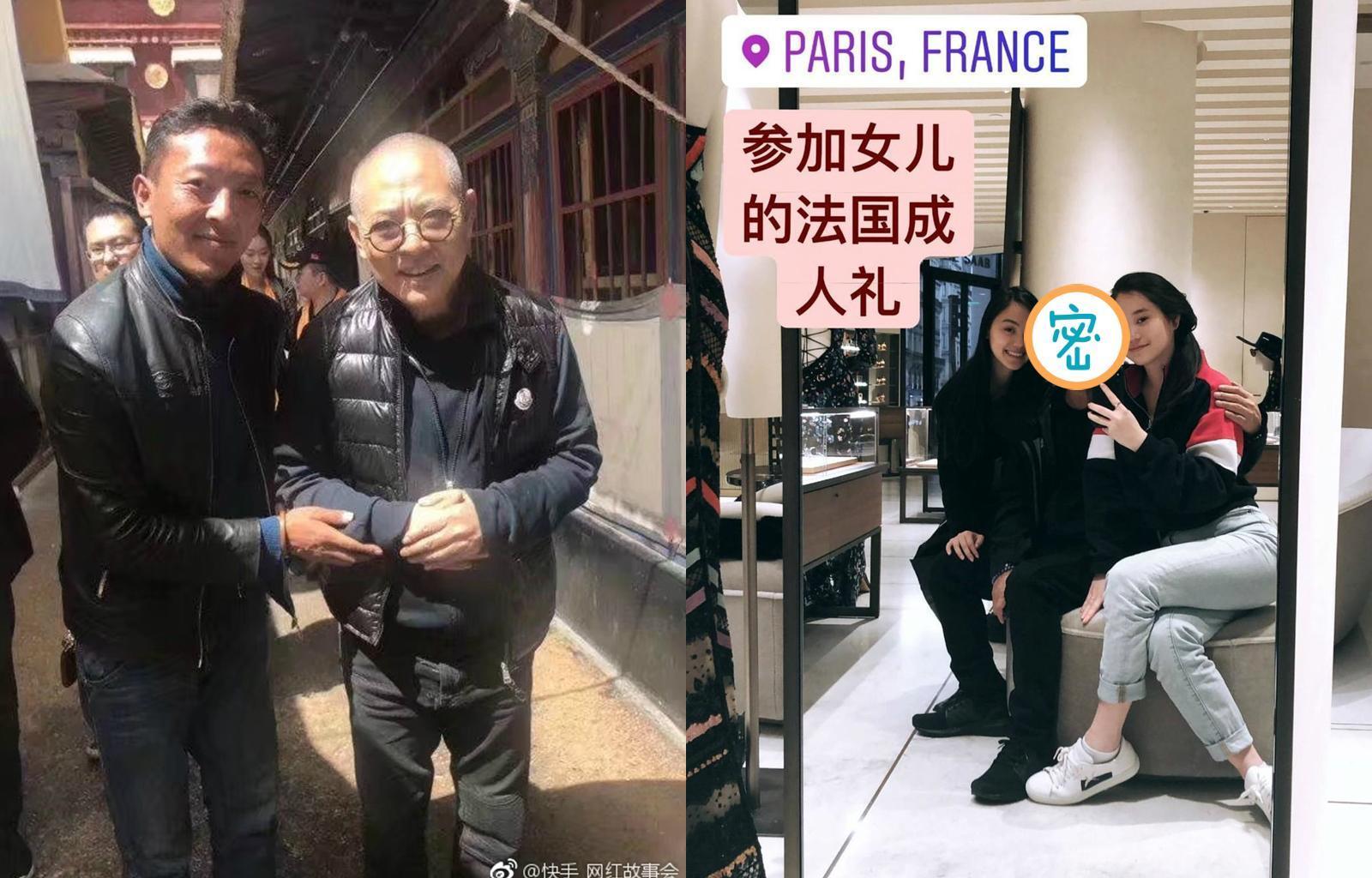 去年李連杰赴寺廟參拜，不僅看來老態龍鍾，甚至需要攙扶，不少人相當擔心他的健康狀況。（翻攝自快手_網紅故事會微博）