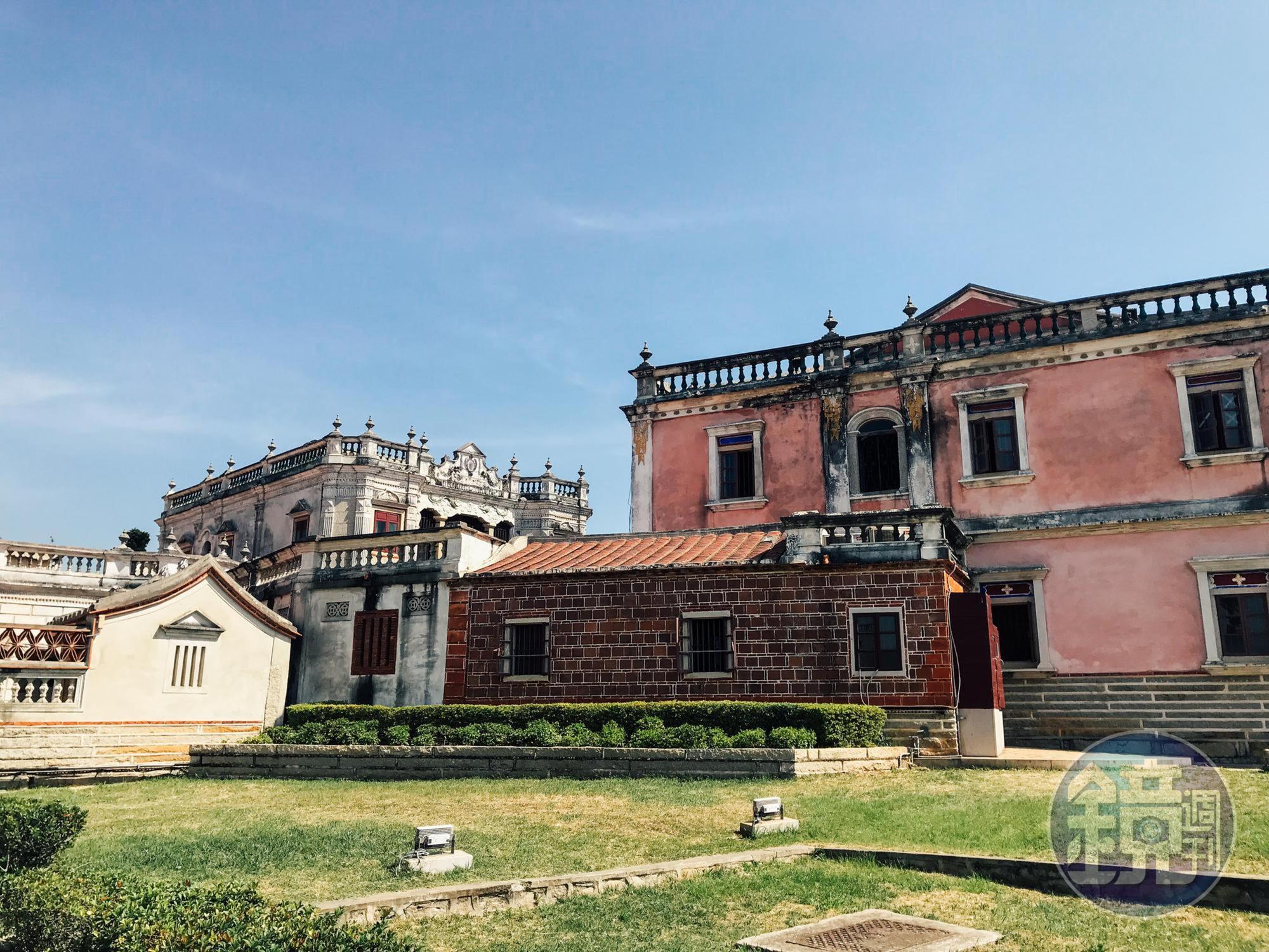 閩式建築與西式洋樓並存的獨特景象。