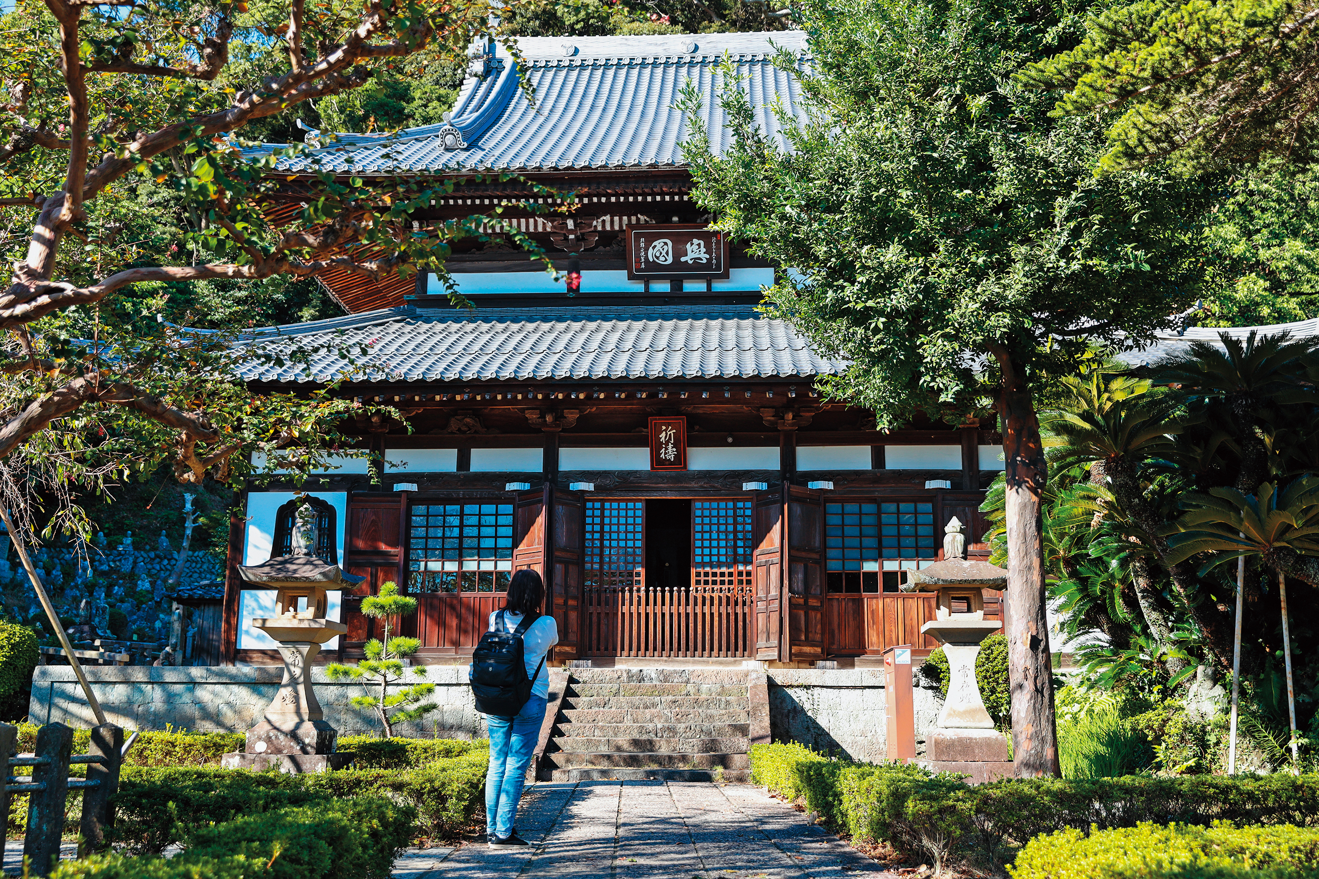祈禱用的寺院，上頭的牌匾是朝鮮使節翠屏所寫。