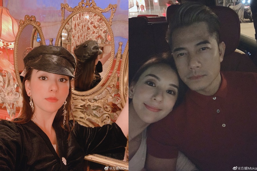 郭富城跟方媛結婚2年，生下2個可愛女兒。（翻攝自方媛微博）