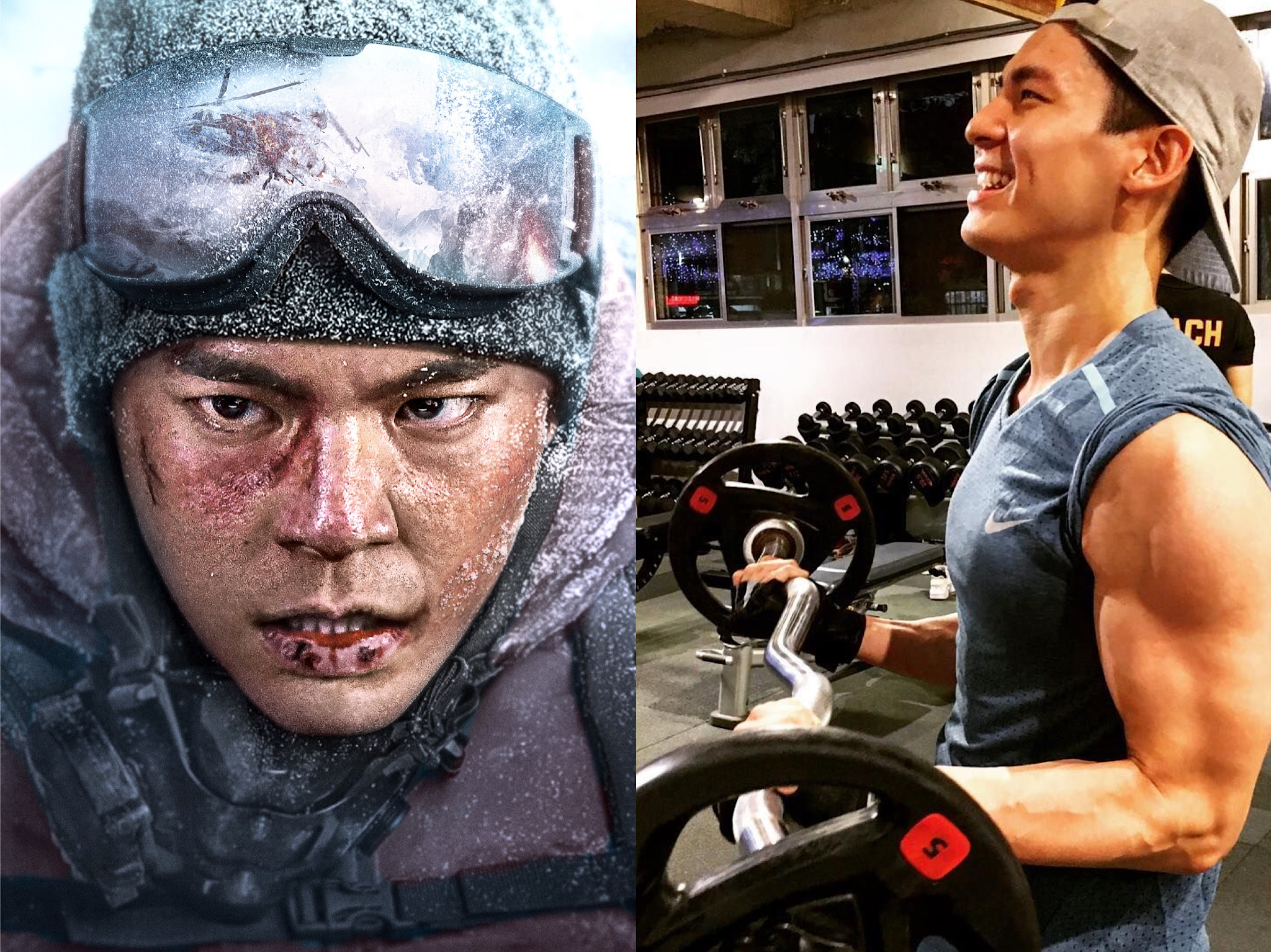 林柏宏為了《冰峰暴》可以增重5公斤，變身大隻佬。（周子娛樂提供）