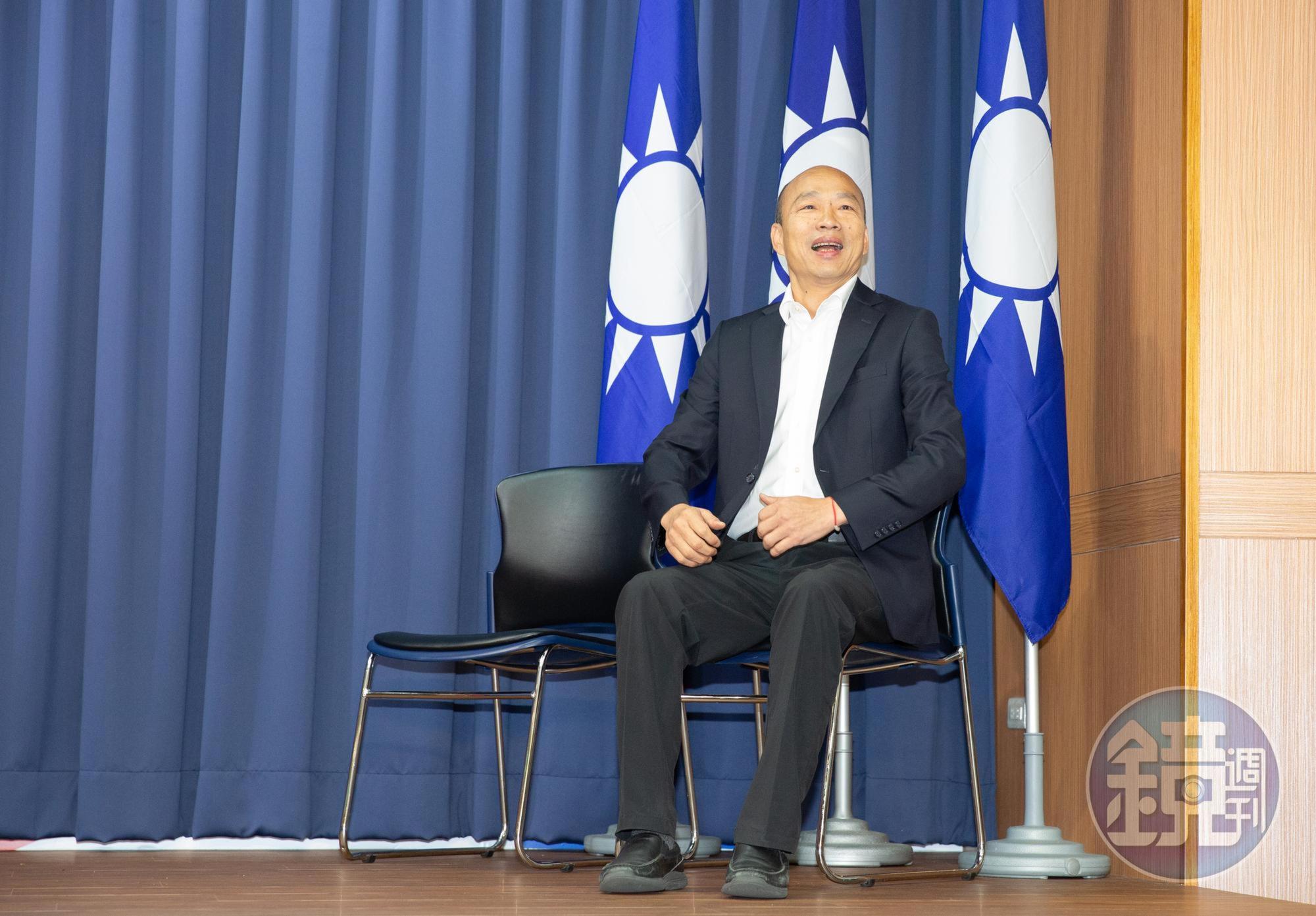 高分檢簽結後,韓國瑜發文強調「反對一國兩制是我一生的堅持」。