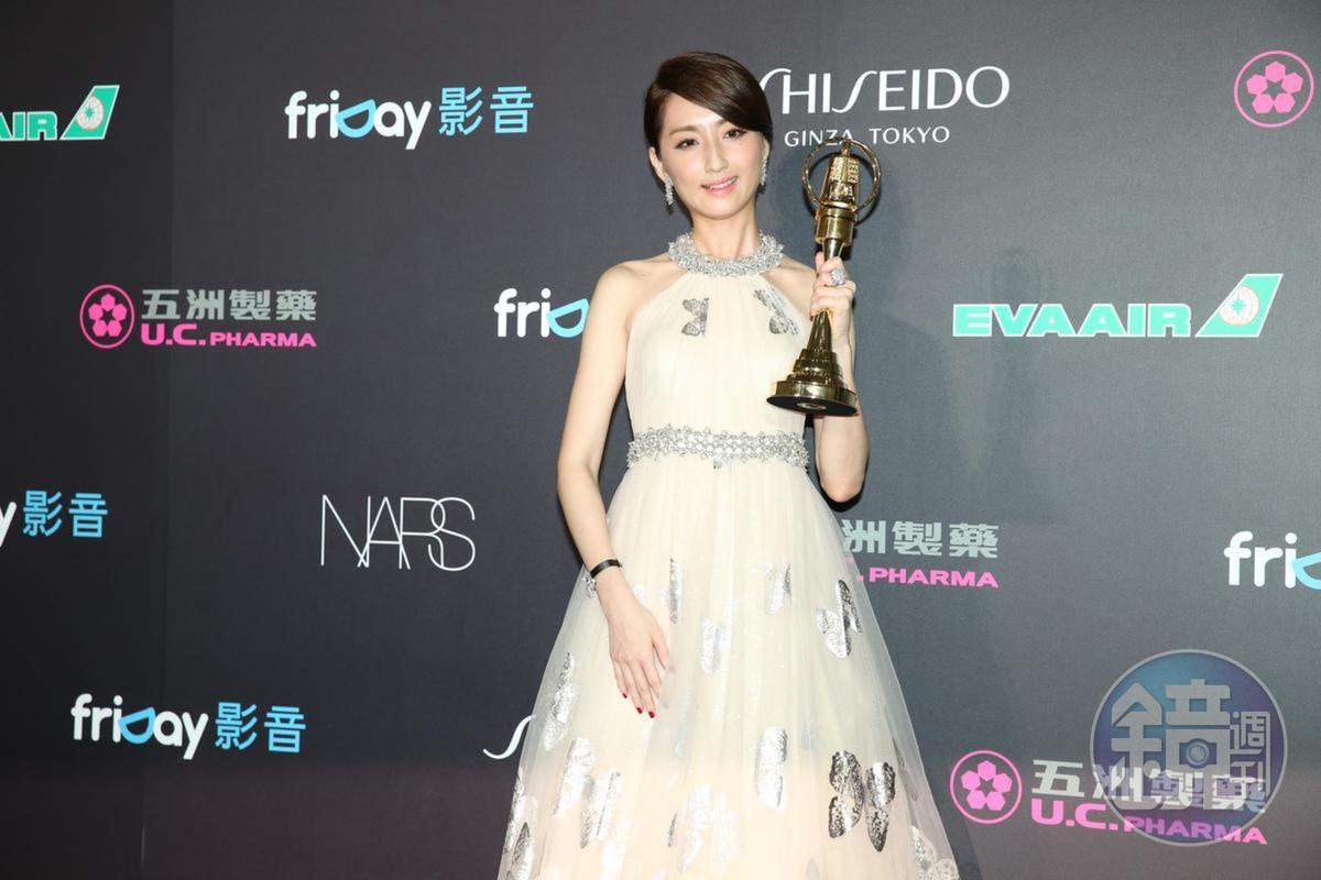 柯佳嬿以《必娶女人》拿下金鐘獎最佳女主角獎。(攝影組)