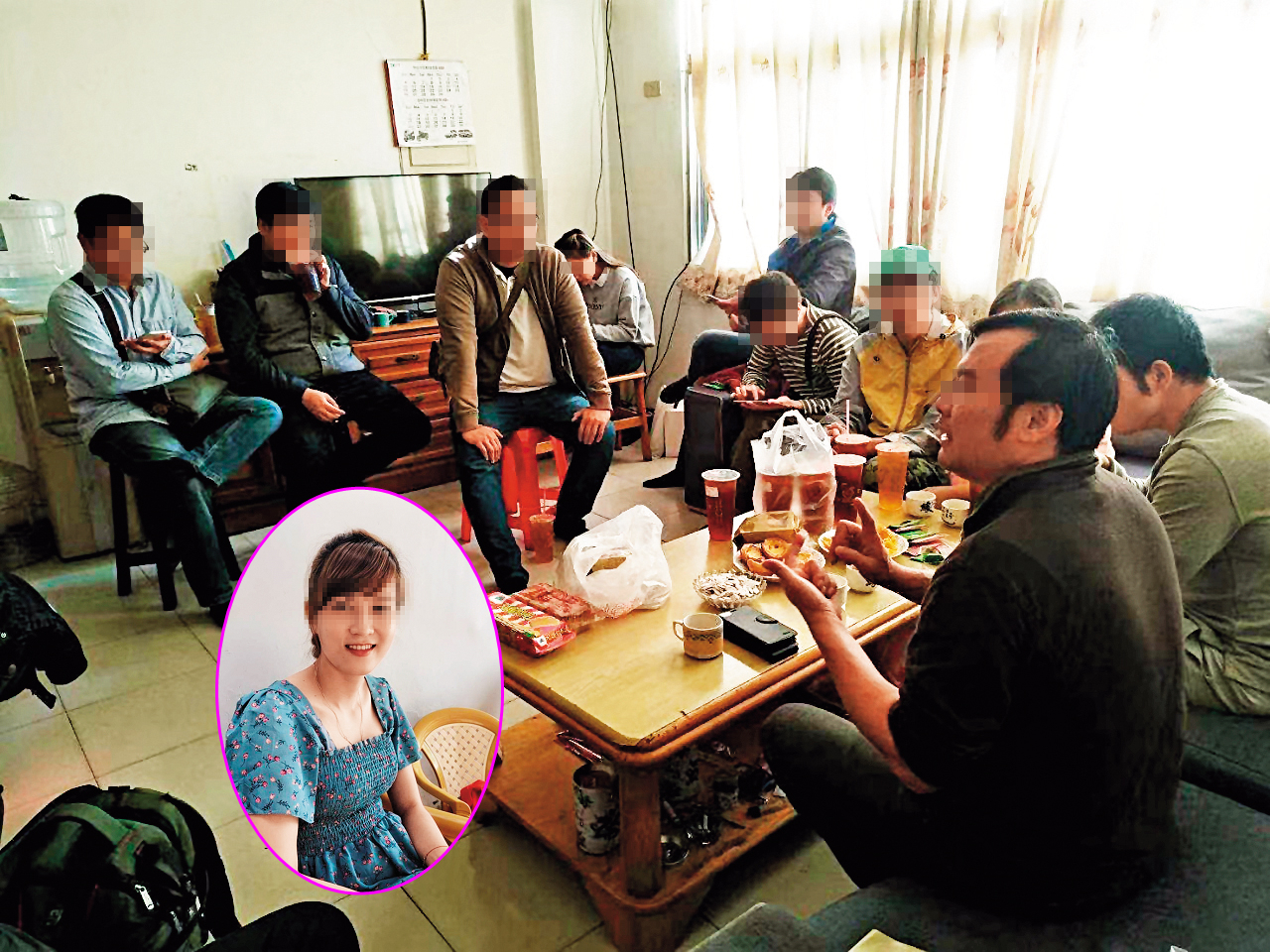 趙姓男子成立越南婚媒直銷集團，還在家中開說明會。（讀者提供）