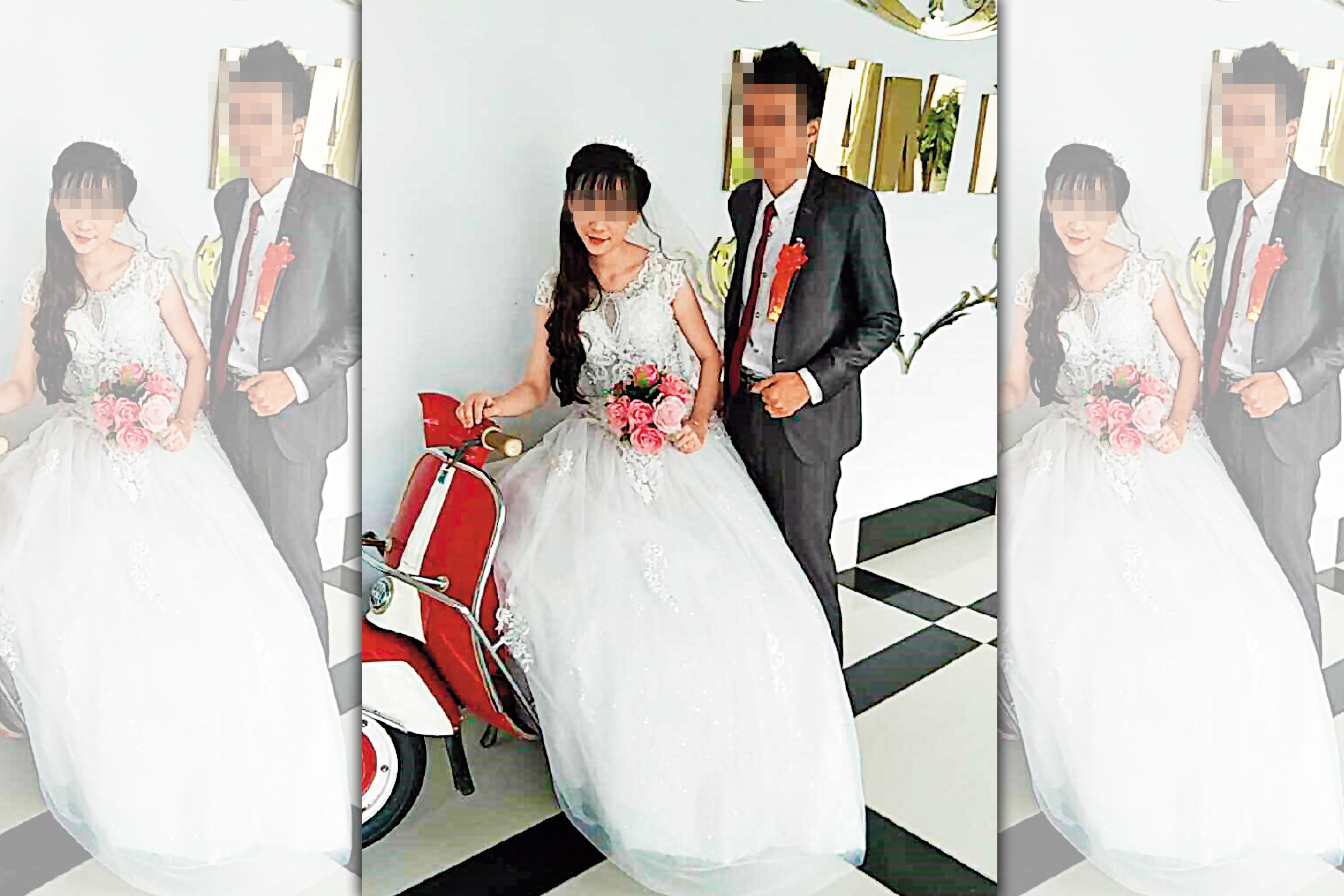 不少單身男子在違法婚媒業者介紹下到越南娶親，結果血本無歸。（讀者提供）