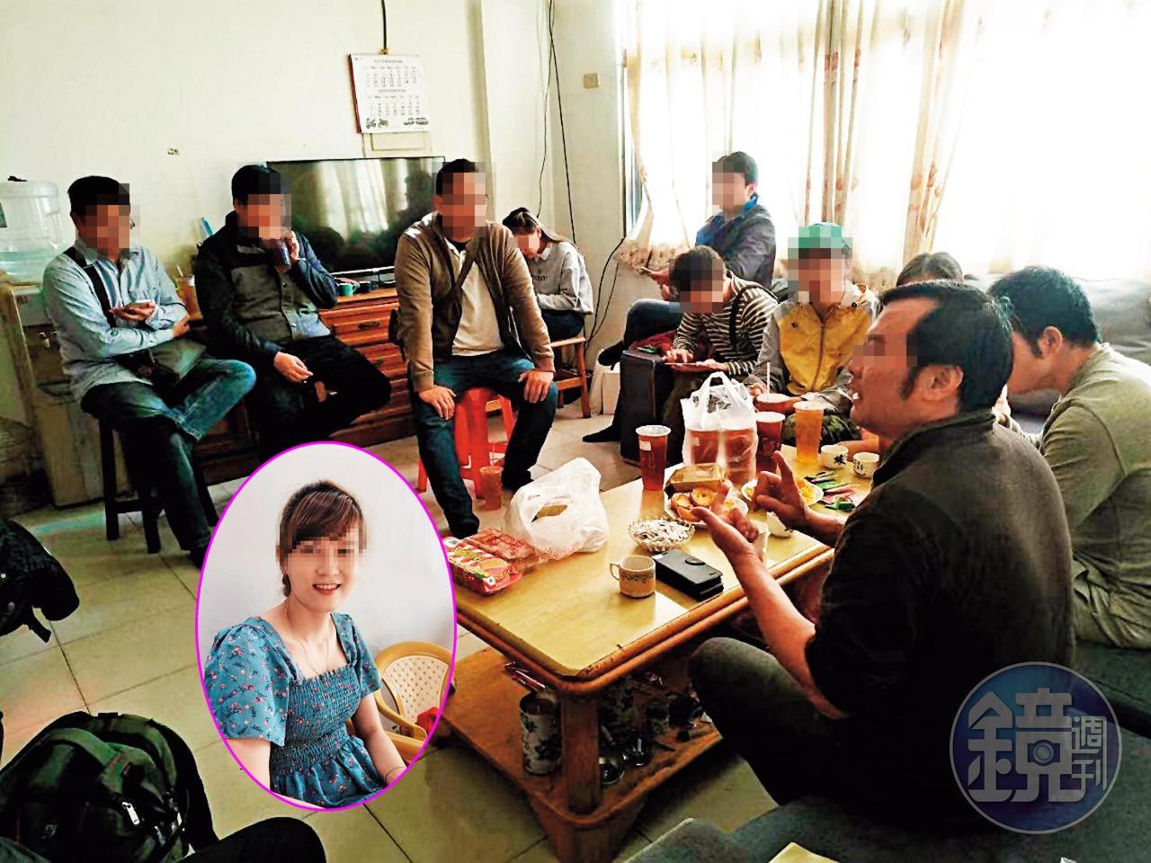 趙姓男子成立越南婚媒直銷集團，還在家中開說明會。（讀者提供）