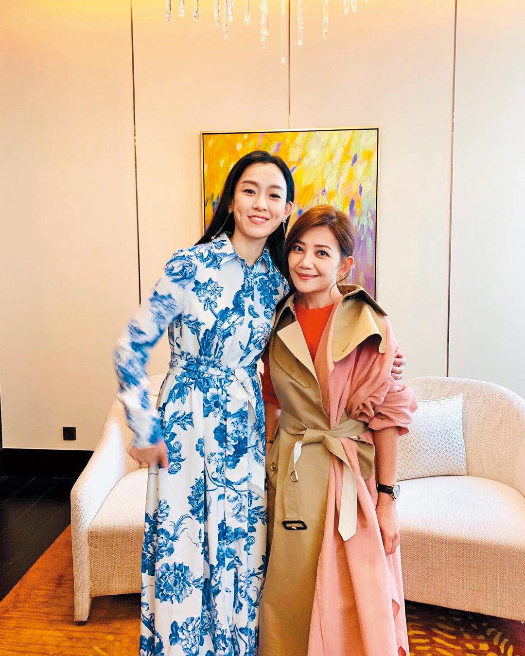 在梁靜茹（右）還沒鬆口婚姻出警訊前，好友范瑋琪意外說出「2年前已聽說」，曾引起網友一番論戰。（翻攝自梁靜茹IG）