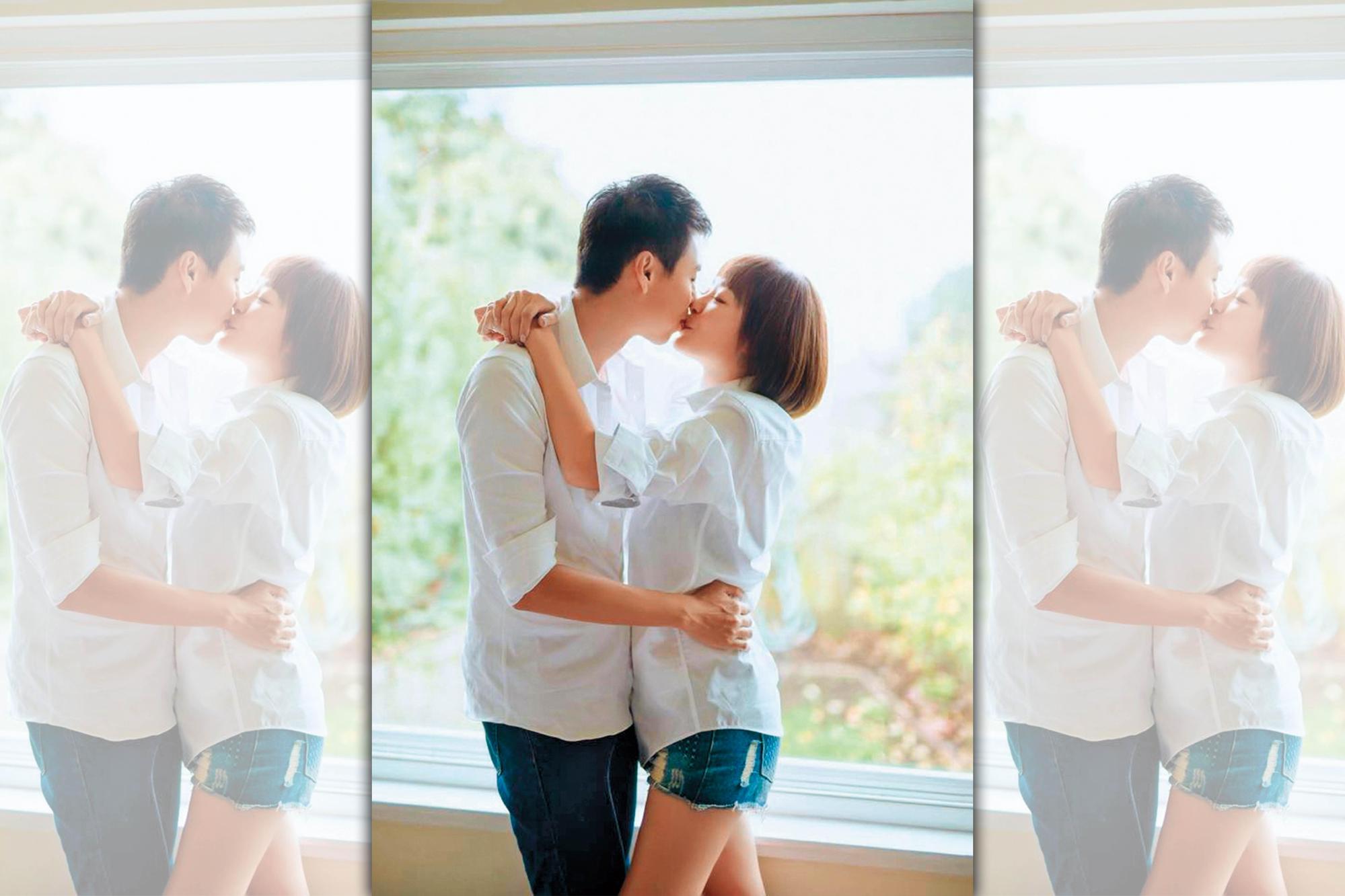 茵芙前年底和何皓翊登記結婚，在臉書宣布喜訊，但卻未讓老公露臉。（翻攝自茵芙臉書）