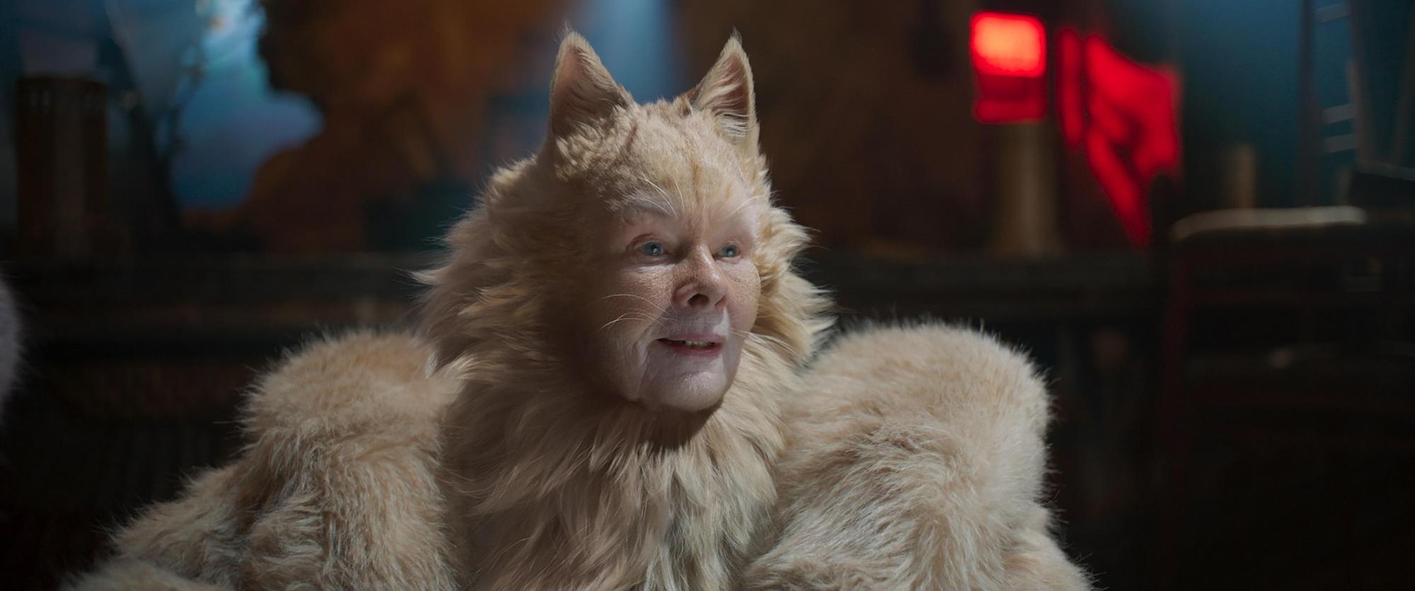 《CATS貓》發佈第二波預告，看得出來這回演員的臉部細節比較清楚，沒有上一個版本「人貓混合」的突兀驚悚感覺。（UIP提供）