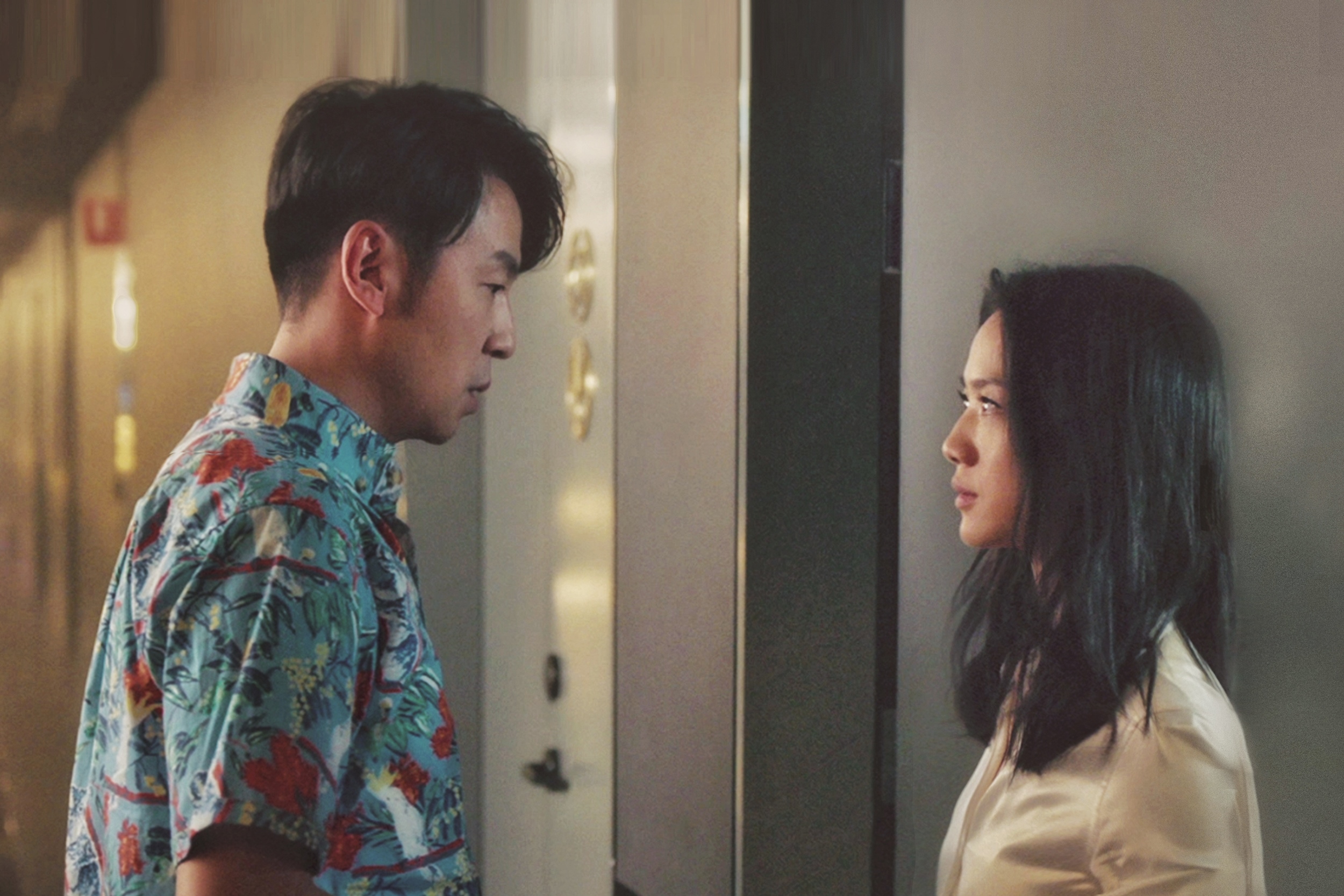 湯唯與雷佳音首度合作，兩人默契十足。（華映提供）