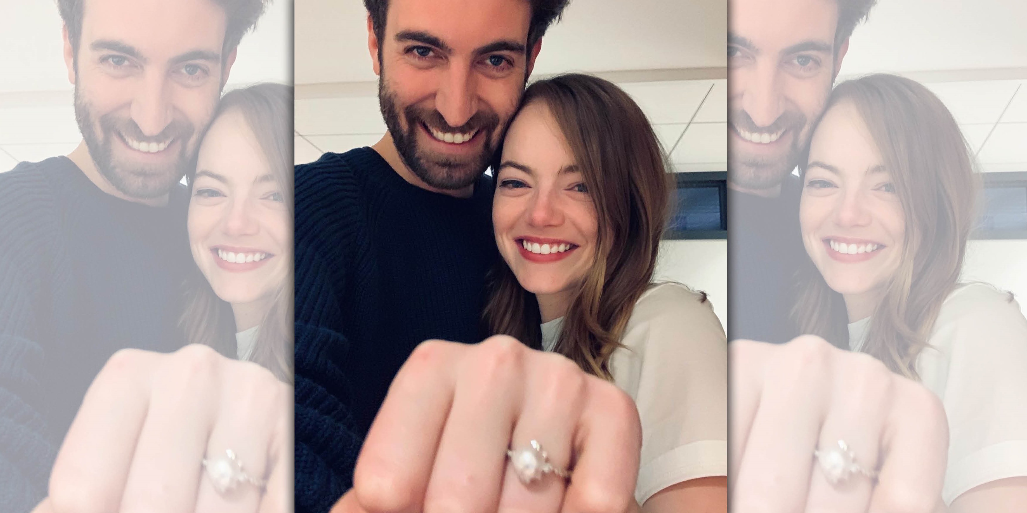 奧斯卡影后艾瑪史東要結婚了，對象不是蜘蛛人安德魯加菲。（翻攝自davemccary Instagram）