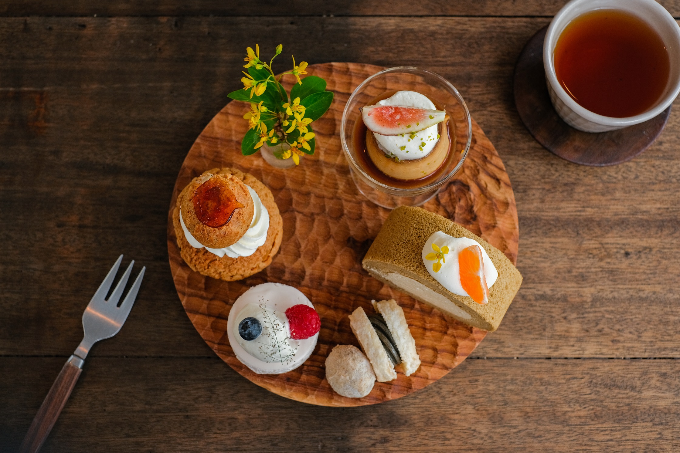 讓人幸福又滿足的「霜空咖啡」點心盤。