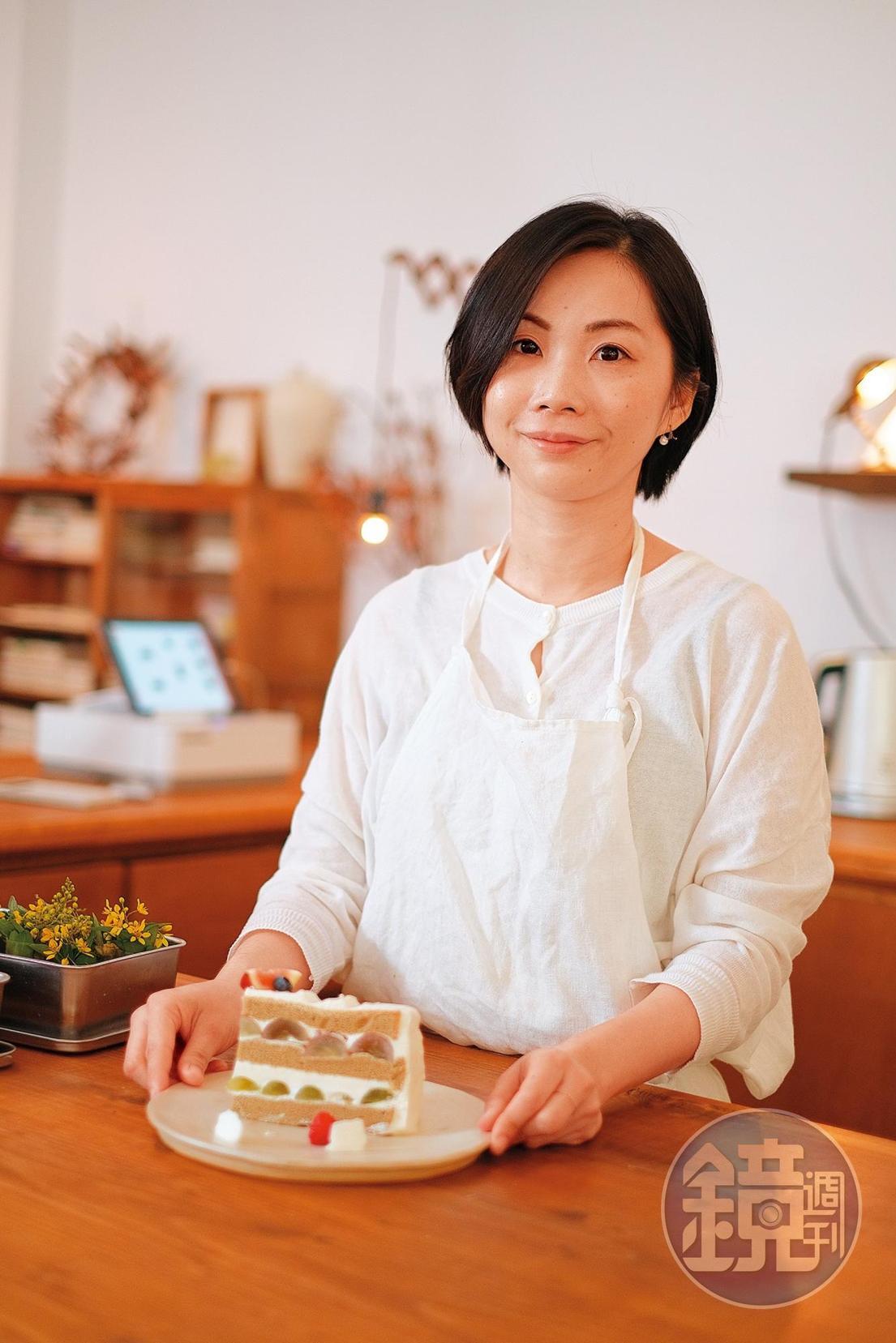 「霜空咖啡」店裡甜點一如女主人Nicole給人的感覺，優雅且細膩。