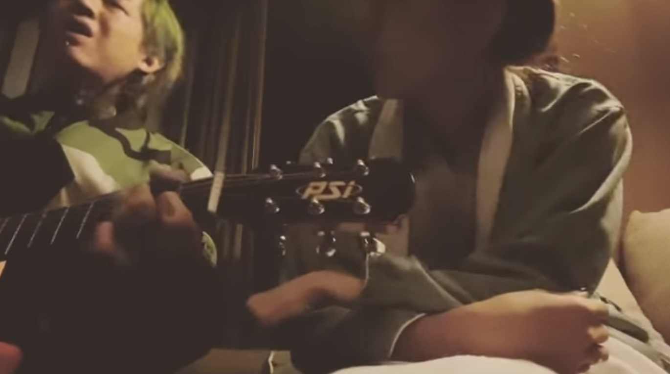 謝和弦被捕前帶妹到北投開房間，女主角疑是直播主「莉婭」。（翻攝自謝和弦IG）