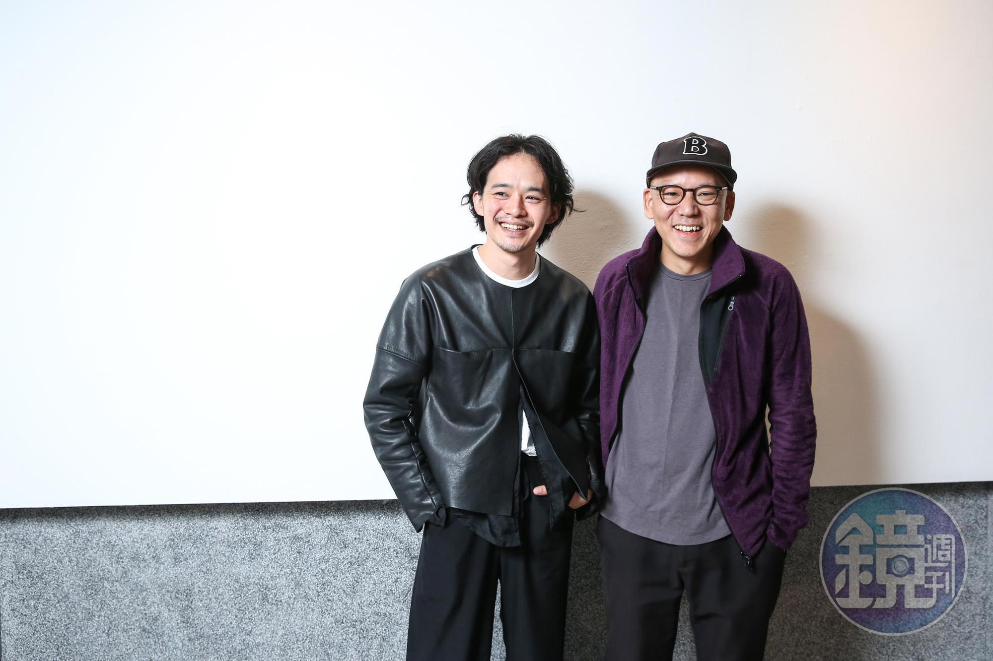 日本新銳導演真利子哲也（右）攜手新生代演技男星池松壯亮（左）共同完成電視劇版與電影版《男人真命苦》。